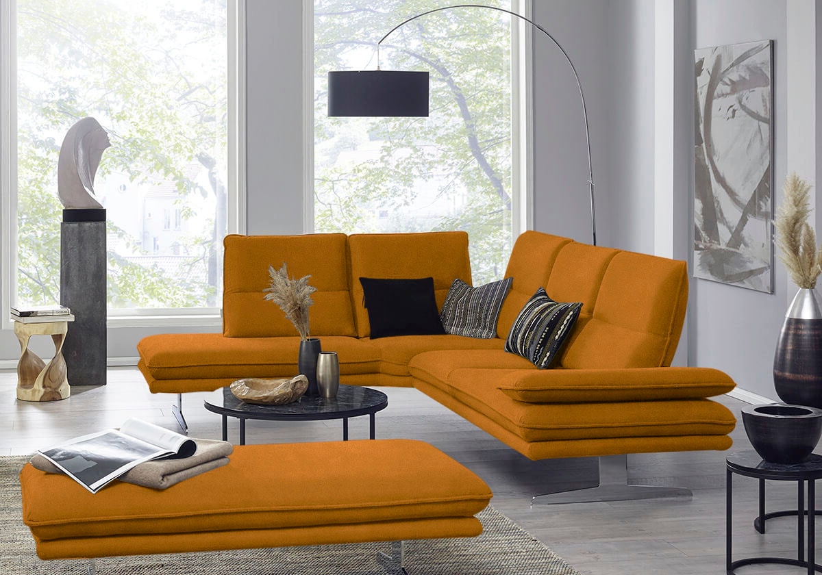 W.SCHILLIG Ecksofa "broadway, Designsofa, mit tollem Sitzkomfort, L-Form" S günstig online kaufen