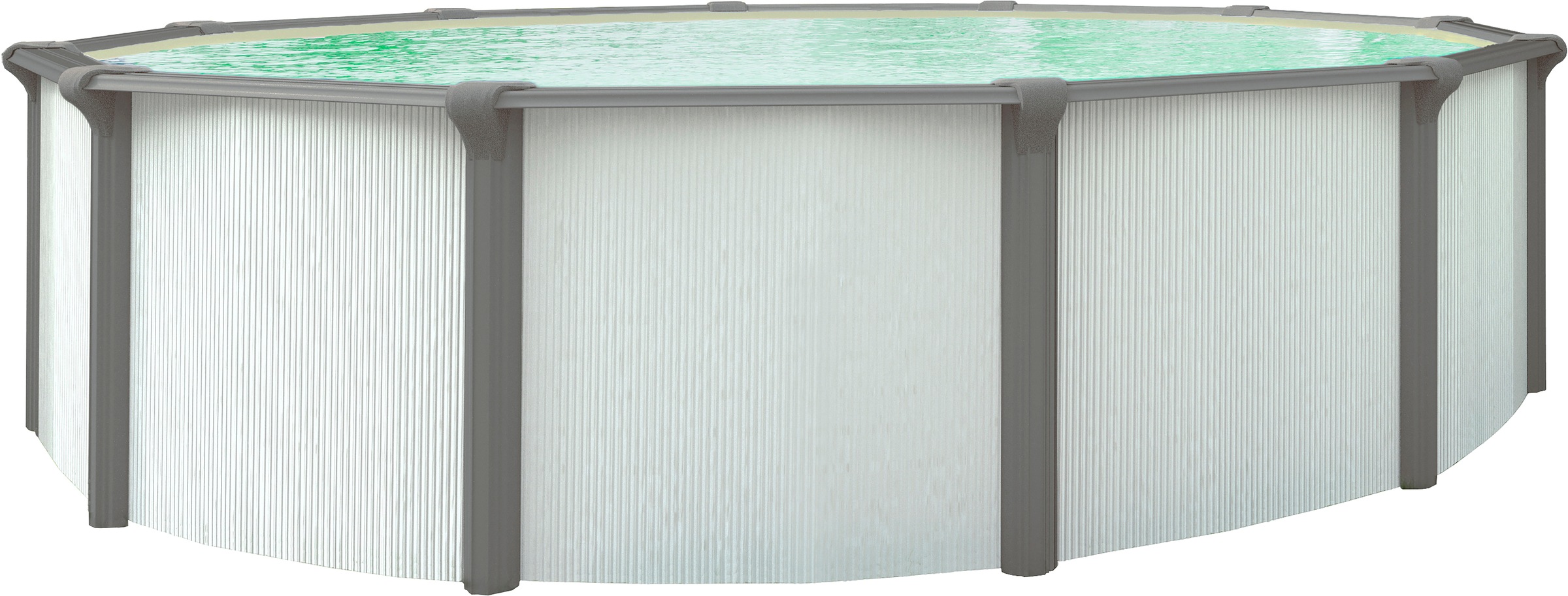 KWAD Rundpool "Green line Evolution", (Komplett-Set, 10 tlg.), 3,6x1,32 white- design Folie in blau, sand oder grau erhä