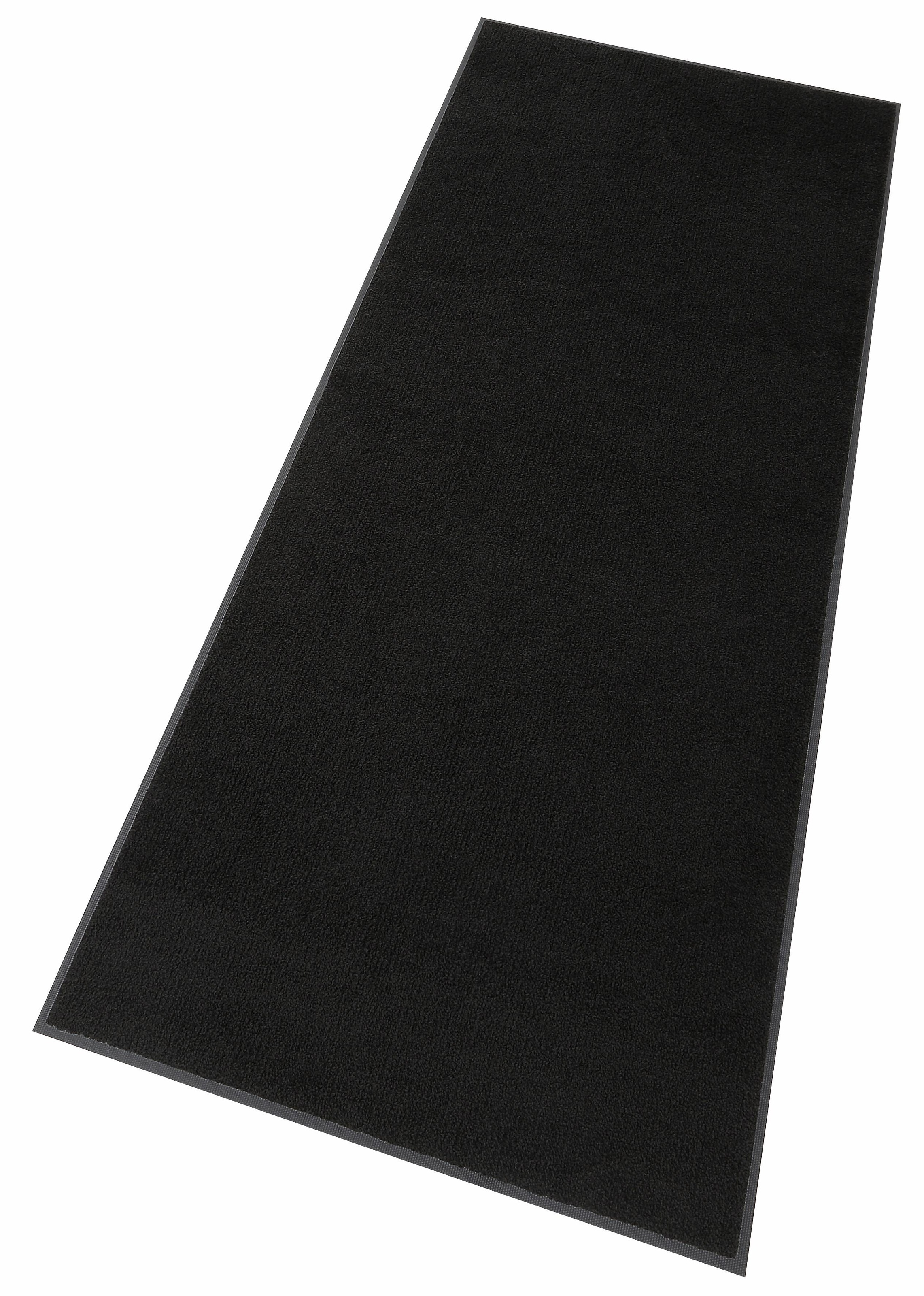 Fußmatte "Original Uni, Schmutzfangteppich" Gr. 18, schwarz, B:75cm H:9mm L:120cm, Kunstfaser, WASH+DRY BY KLEEN-TEX, Teppiche, Fußmatte, Schmutzmatte, rutschhemmend, auch als Läufer erhältlich 2
