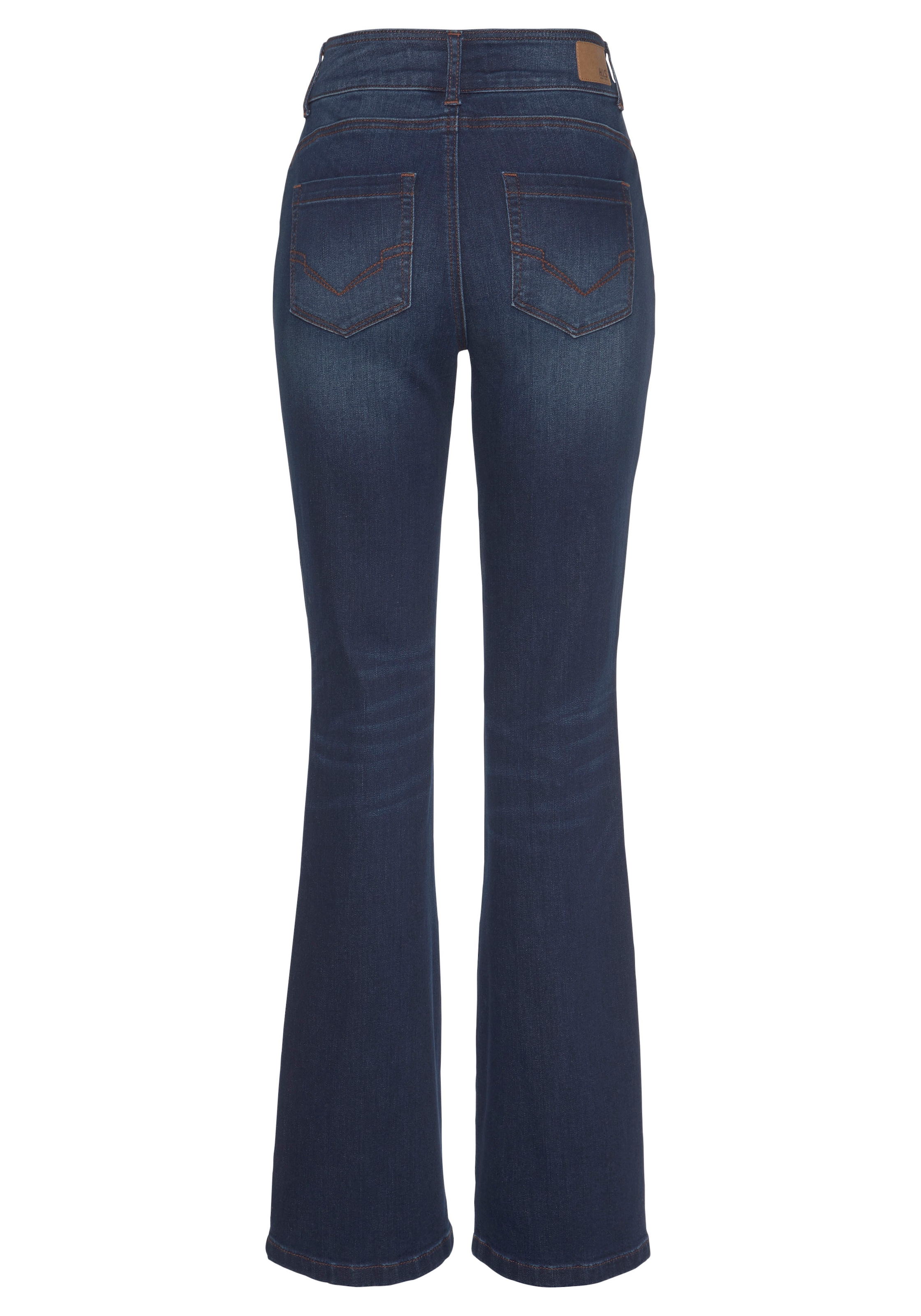 H.I.S Bootcut-Jeans »High-Waist«, hohe Taille, Bootcut, mit Used-Effekten, auch in Langgrößen