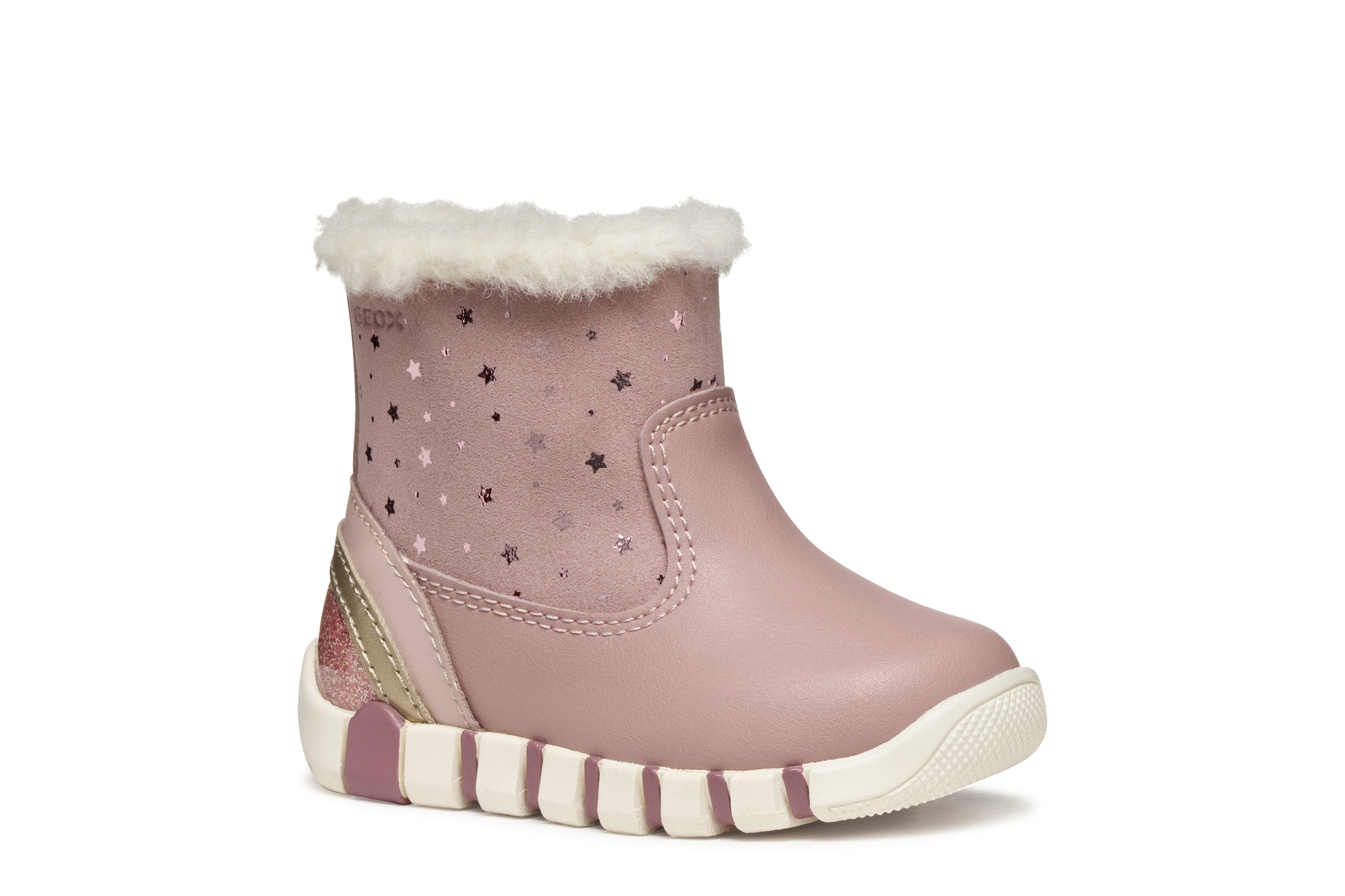 Geox Lauflernschuh »B IUPIDOO GIRL«  Winterstiefel, Stiefelette, Warmfutter, Größenschablone zum Download