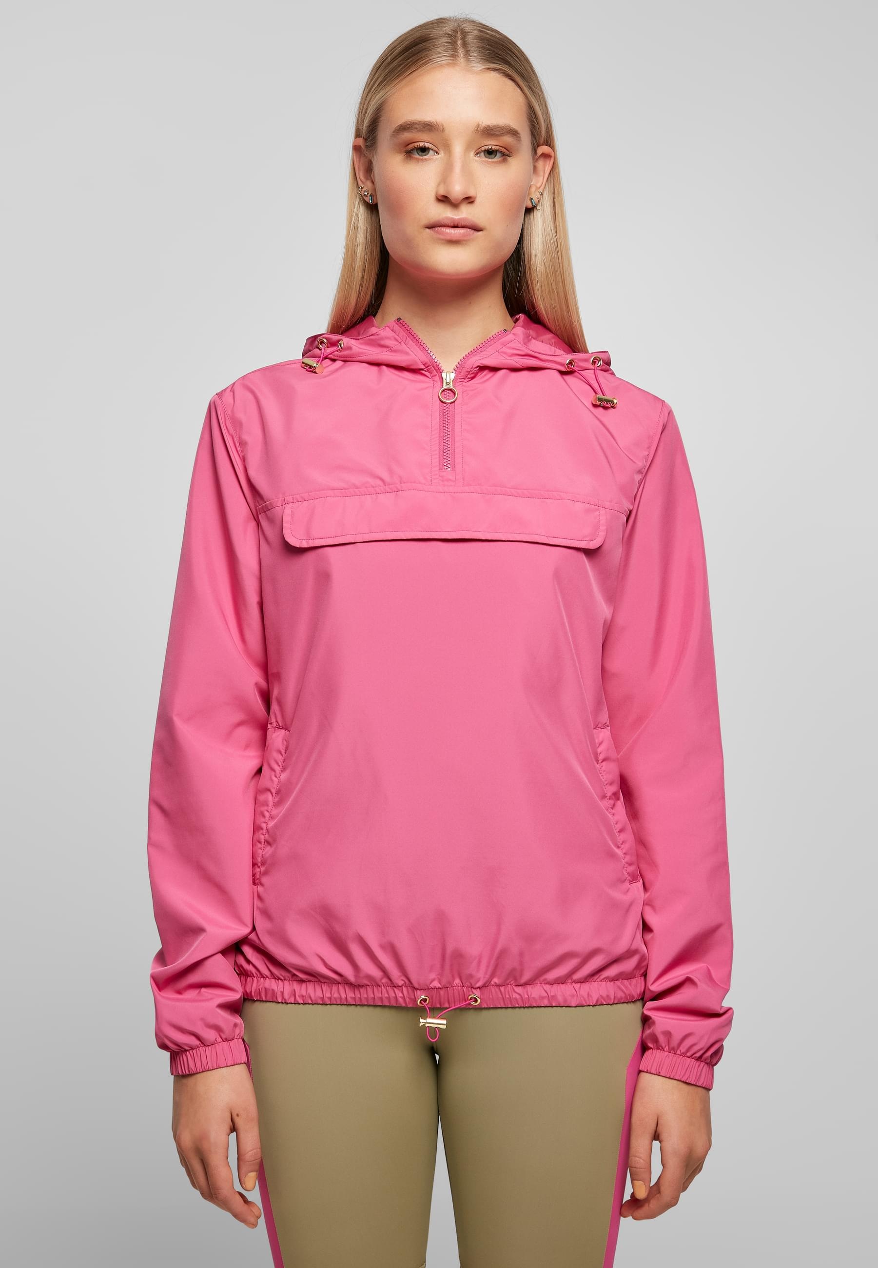 URBAN CLASSICS Allwetterjacke »Urban Classics Damen Ladies Basic Pull Over Jacket«, (1 St.), mit Kapuze