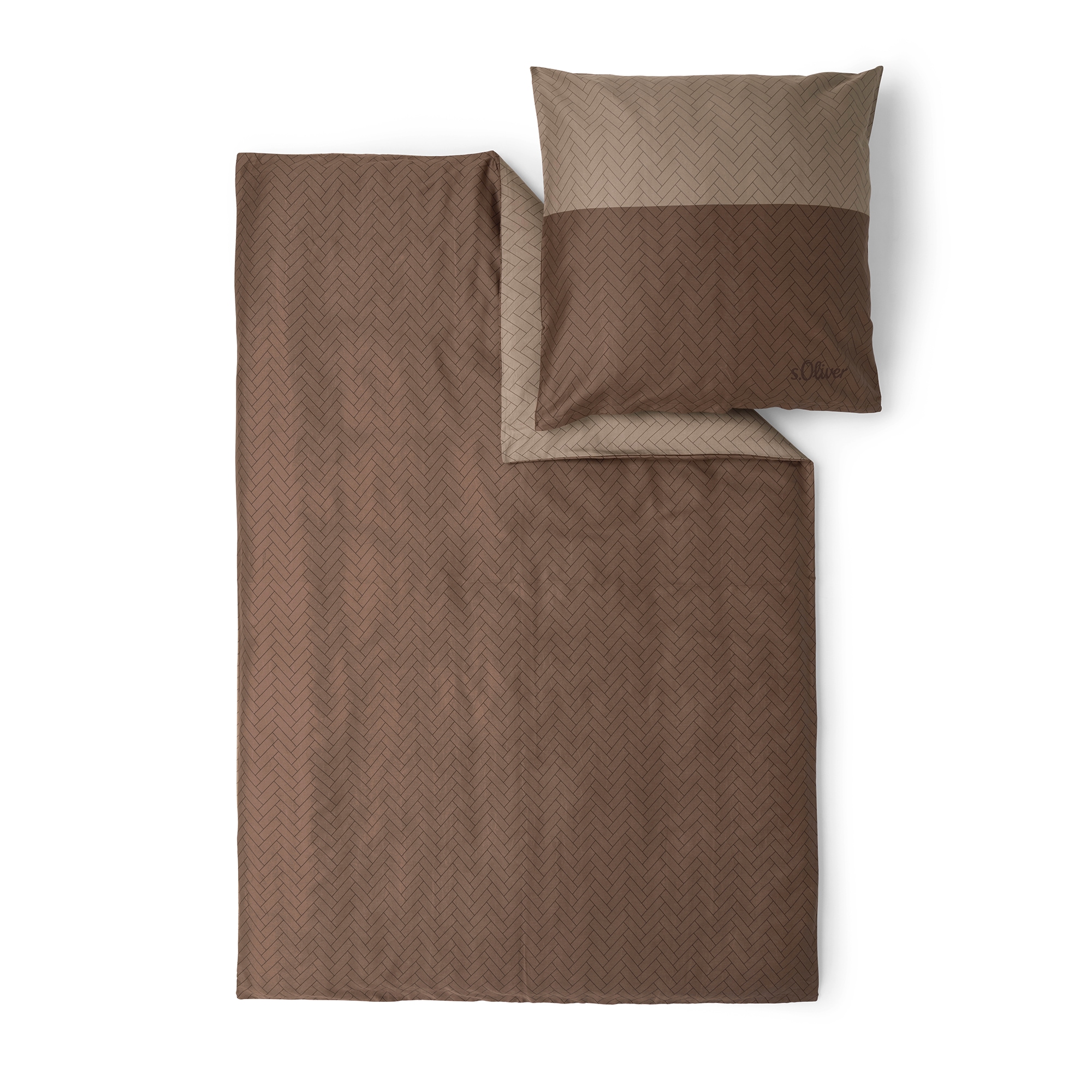 s.Oliver Bettwäsche "Satinbettwäsche s.Oliver" 2 Stk. im minimalistischen W günstig online kaufen