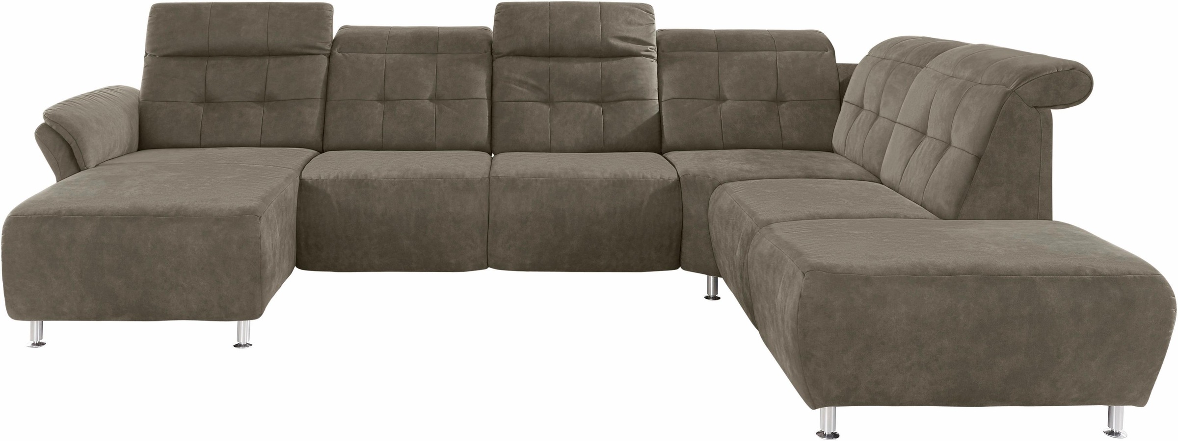 Home affaire Wohnlandschaft "Manhattan U-Form" 2 Sitze mit elektrischer Rel günstig online kaufen