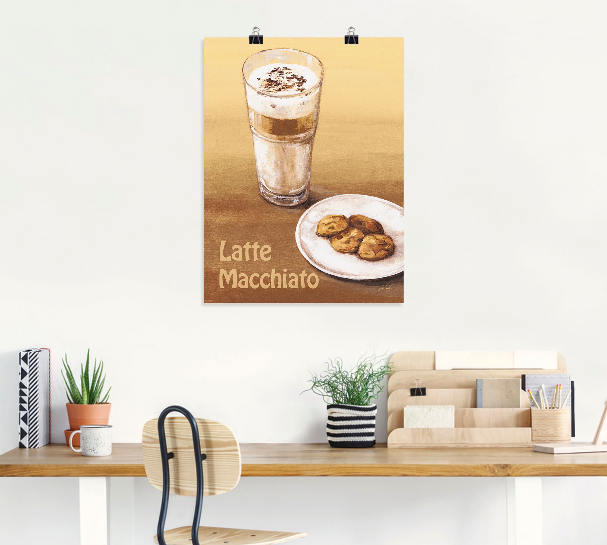 Artland Poster »Latte Macchiato III«, Getränke, (1 St.), als Alubild, Leinwandbild, Wandaufkleber oder Poster in versch. Größen