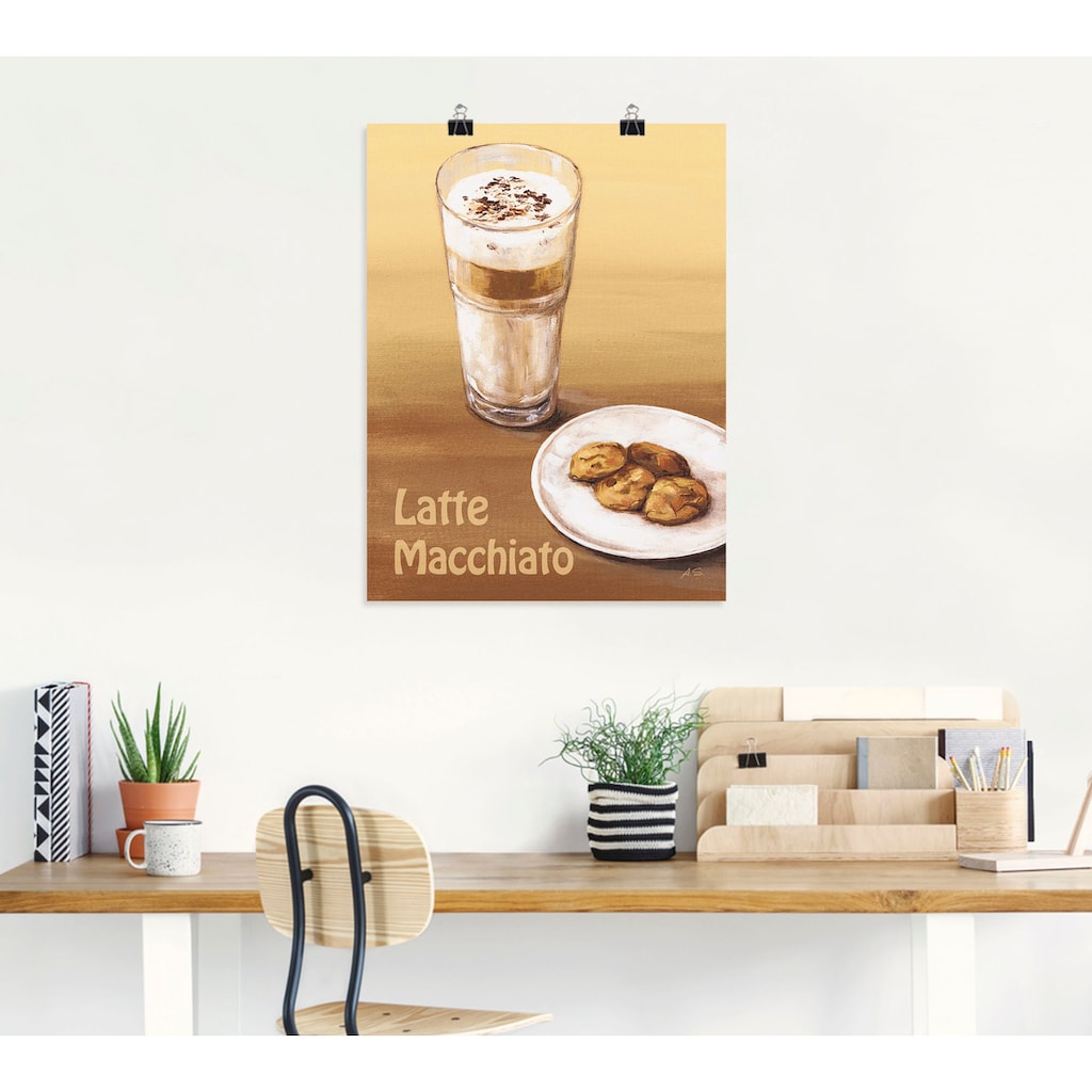 Artland Poster »Latte Macchiato III«, Getränke, (1 St.)