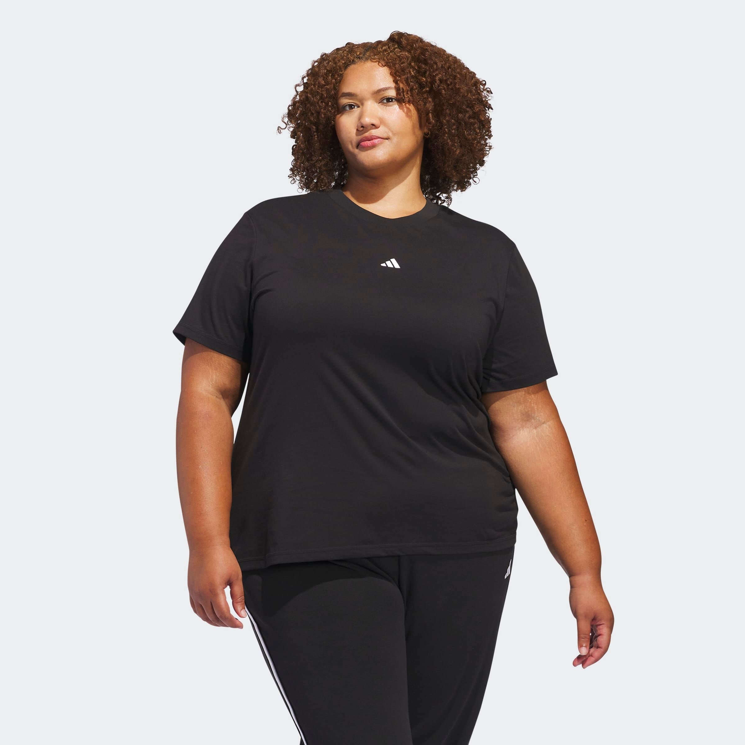 adidas Sportswear 1100000002199 "SMALL LOGO" für Erwachsene, mit Rundhalsausschnitt, ohne Verschluss, aus Baumwolle