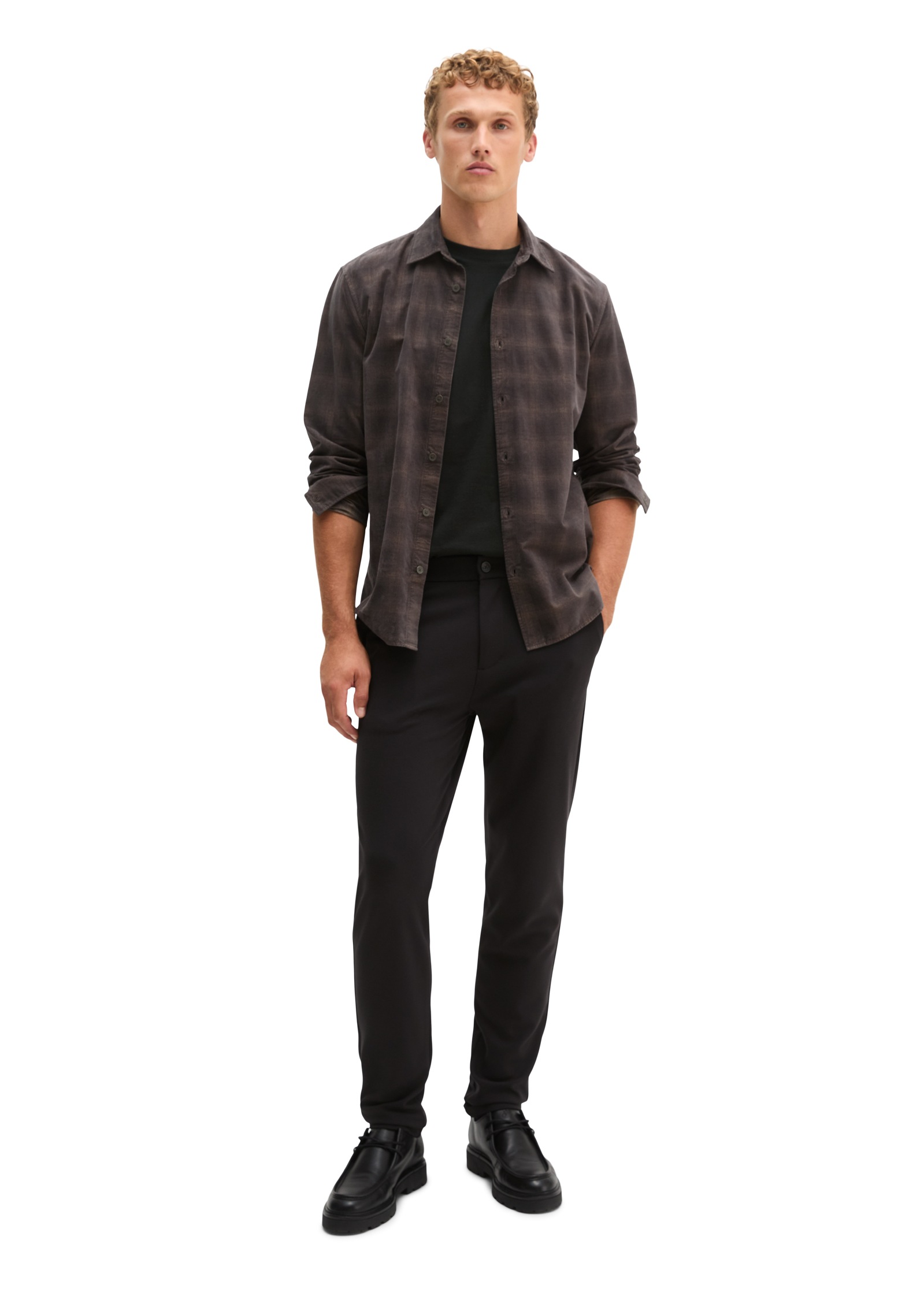 Marc O'Polo Langarmhemd »aus samtigen Bio-Baumwoll-Twill«