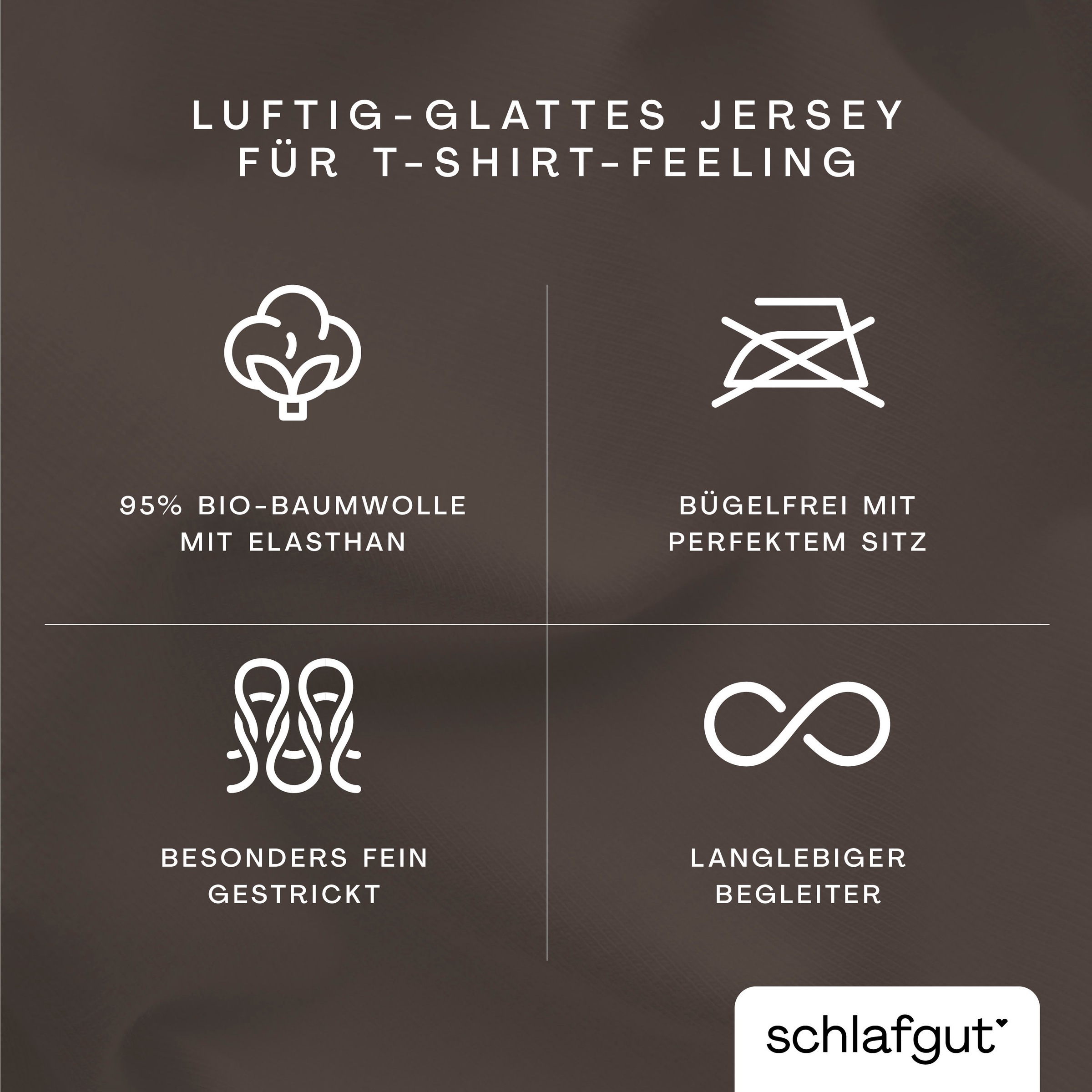Schlafgut Bettbezug »Knitted Jersey uni, aus Bio-Baumwolle mit Elasthan, Reißverschluss«, (1 St.), bügelfrei, Mix & Match Bettwäsche: passender Kissenbezug erhältlich