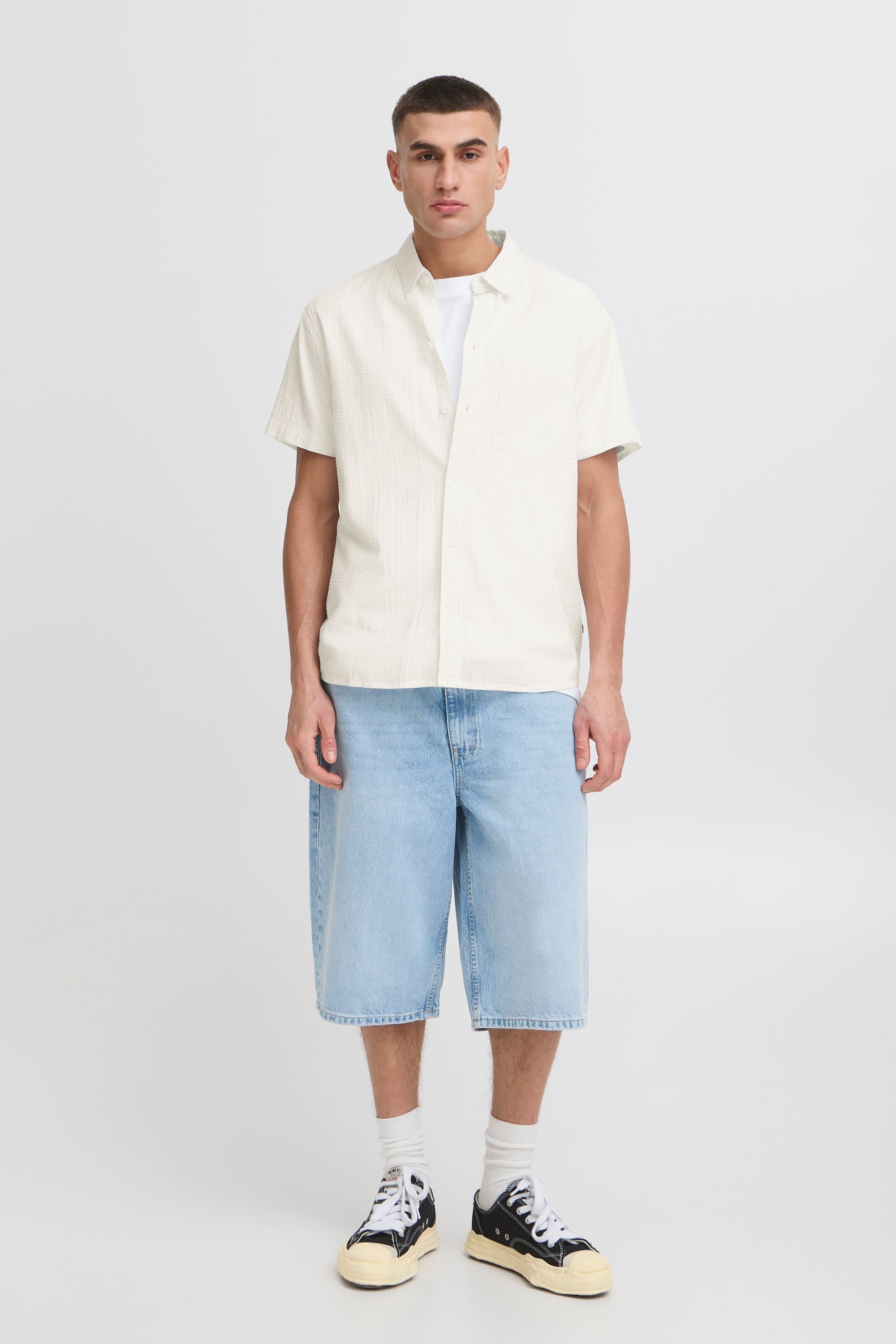 Solid Kurzarmshirt "Kurzarmhemd SDPALLE" günstig online kaufen