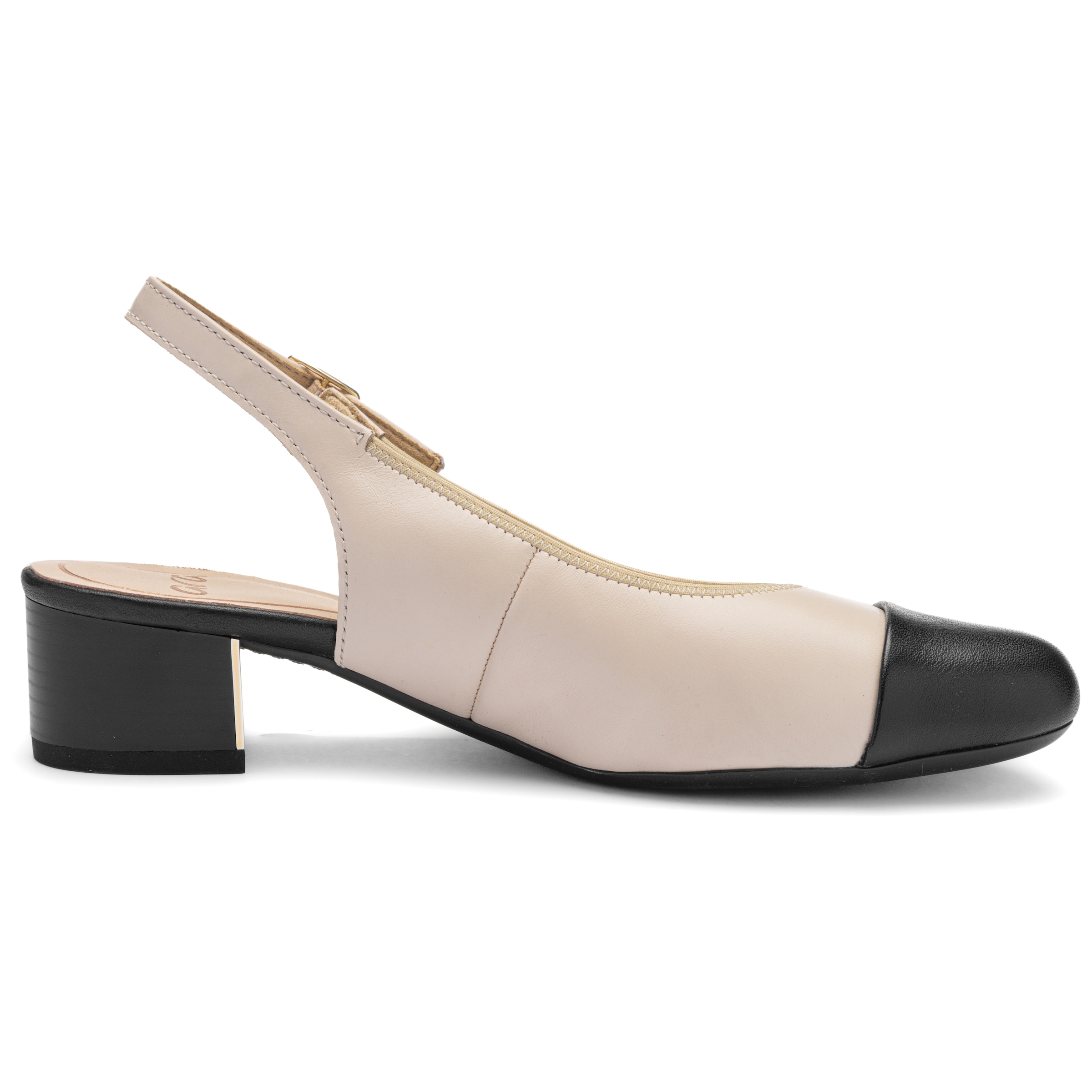 Ara Slingpumps »NIZZA«  , Blockabsatz, Festtagsschuh, Abendschuh, Kontrastbesatz, Weite H