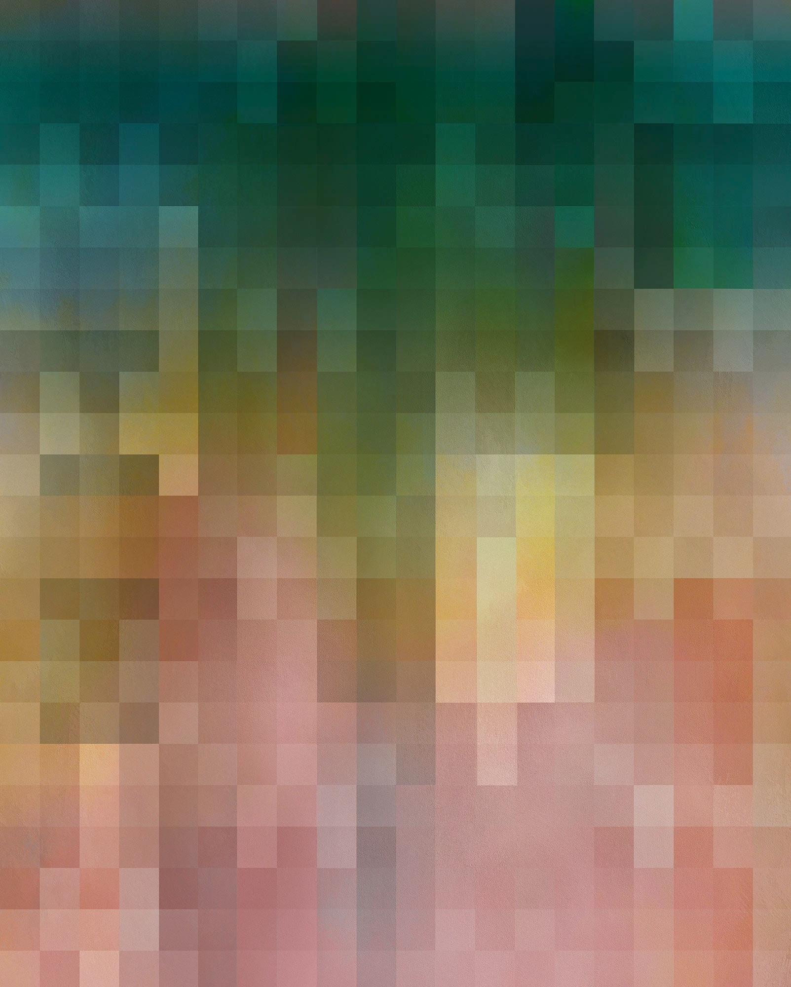 Komar Fototapete »Komar Vlies Fototapete - Paper Pixels - Größe 200 x 250 cm«, bedruckt