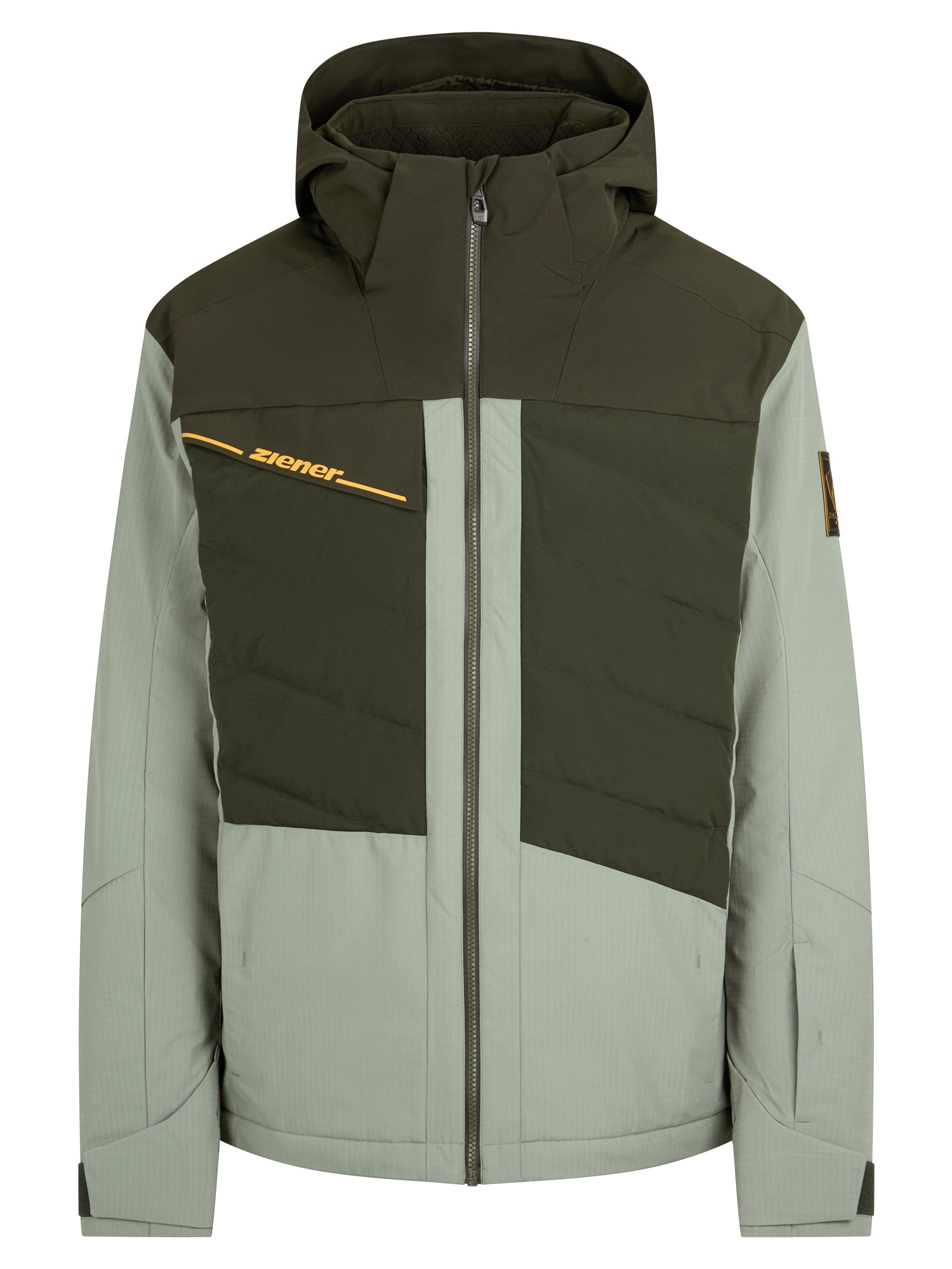 Ziener Skijacke "TIDAL-Z AQUASHIELD HERREN" wasserdicht, winddicht, atmungsaktiv, elastisch, Kapuze