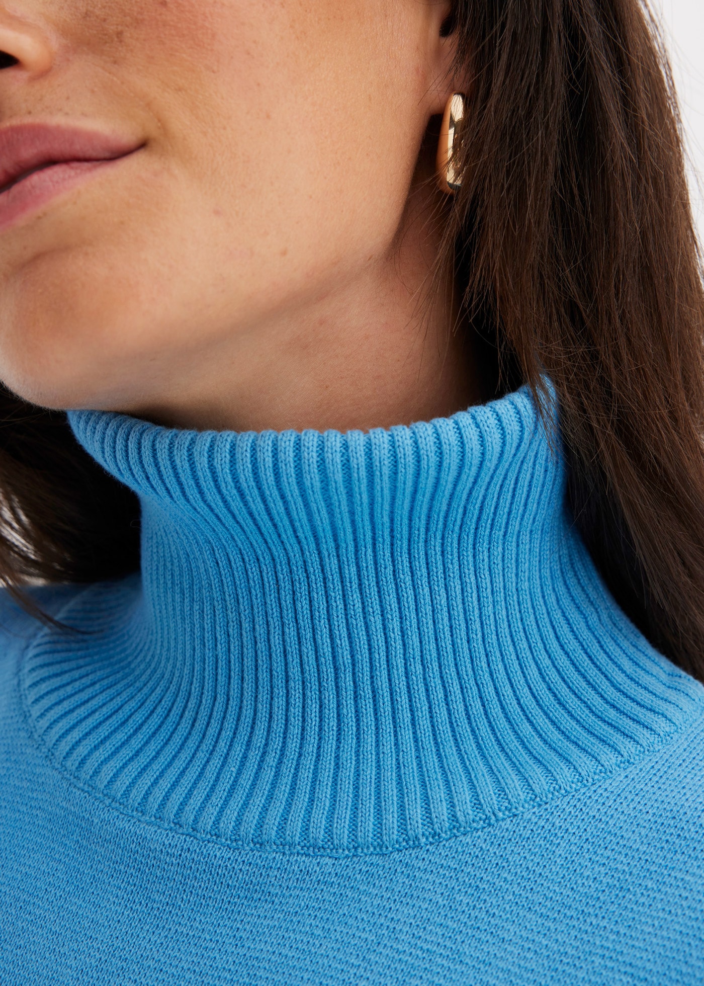 bonprix Strickpullover »Gerippter Pullover aus reiner Baumwolle«, Gerippter Pullover aus reiner Baumwolle
