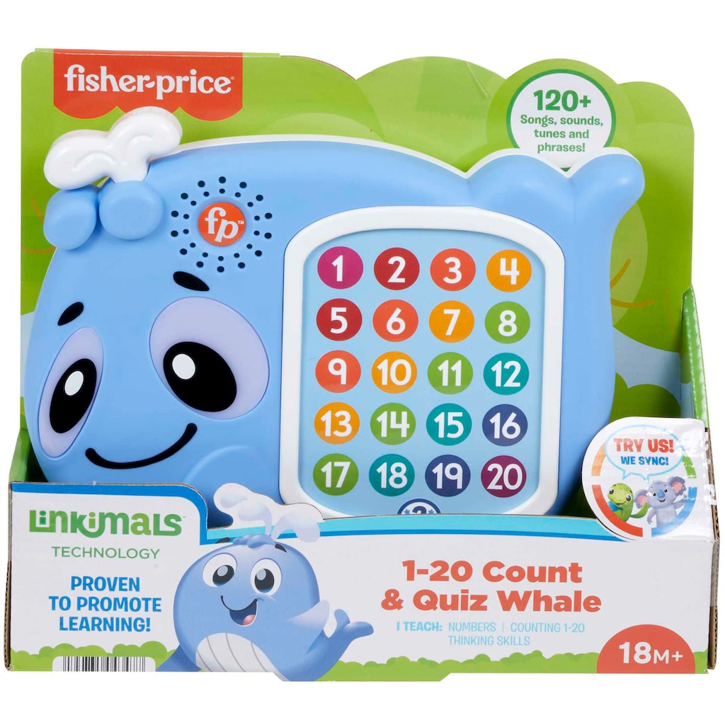 Fisher-Price® Lernspielzeug »BlinkiLinkis Quiz Wal«