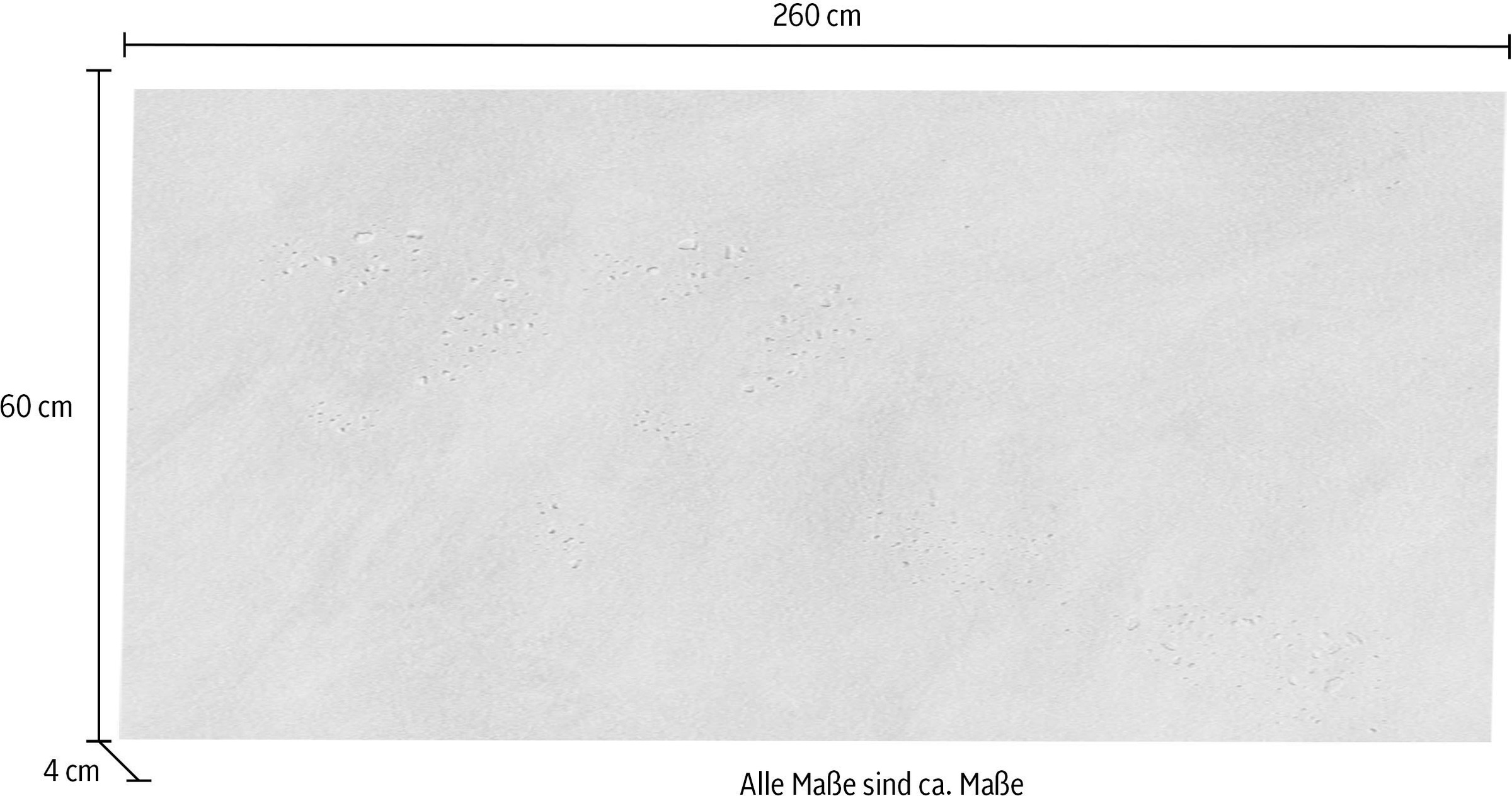 KOCHSTATION Arbeitsplatte »"KS-Scafa"«, in verschiedenen Breiten, Stärke 4 cm