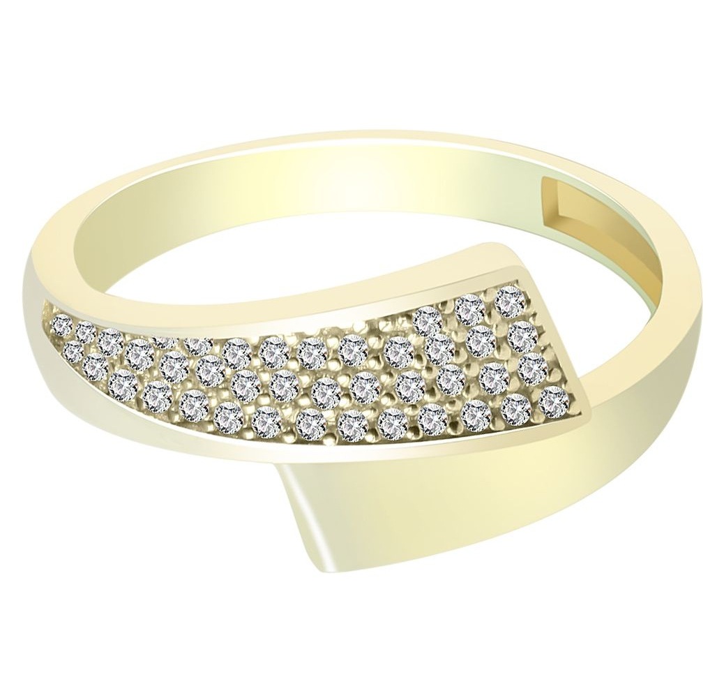 Adelia's Finger Ring 333 Gold Zirconia Gold 56 2