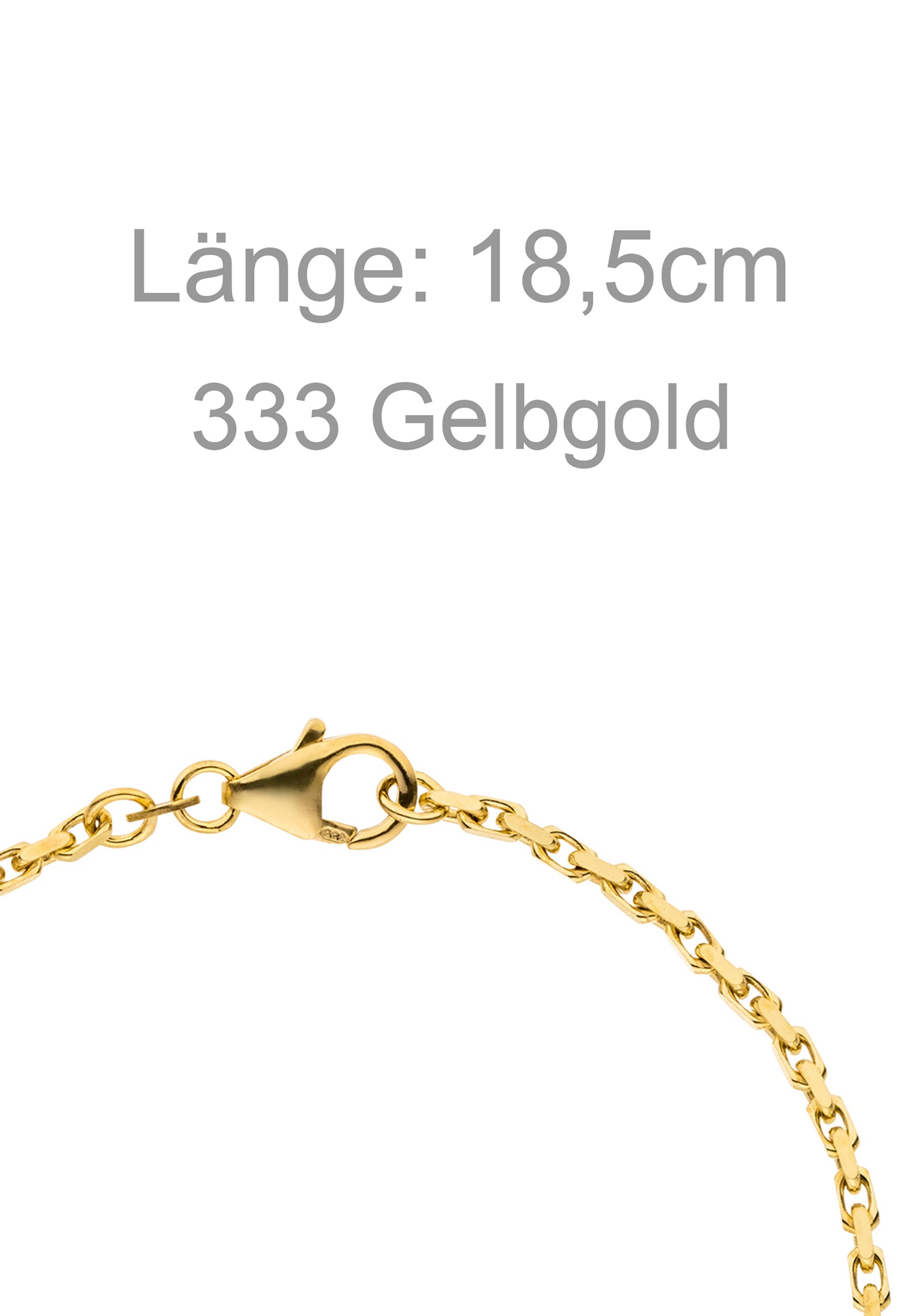 JOBO Goldarmband »Armband Ankerarmband 2 mm 18,5 cm« 333 Gold massiv