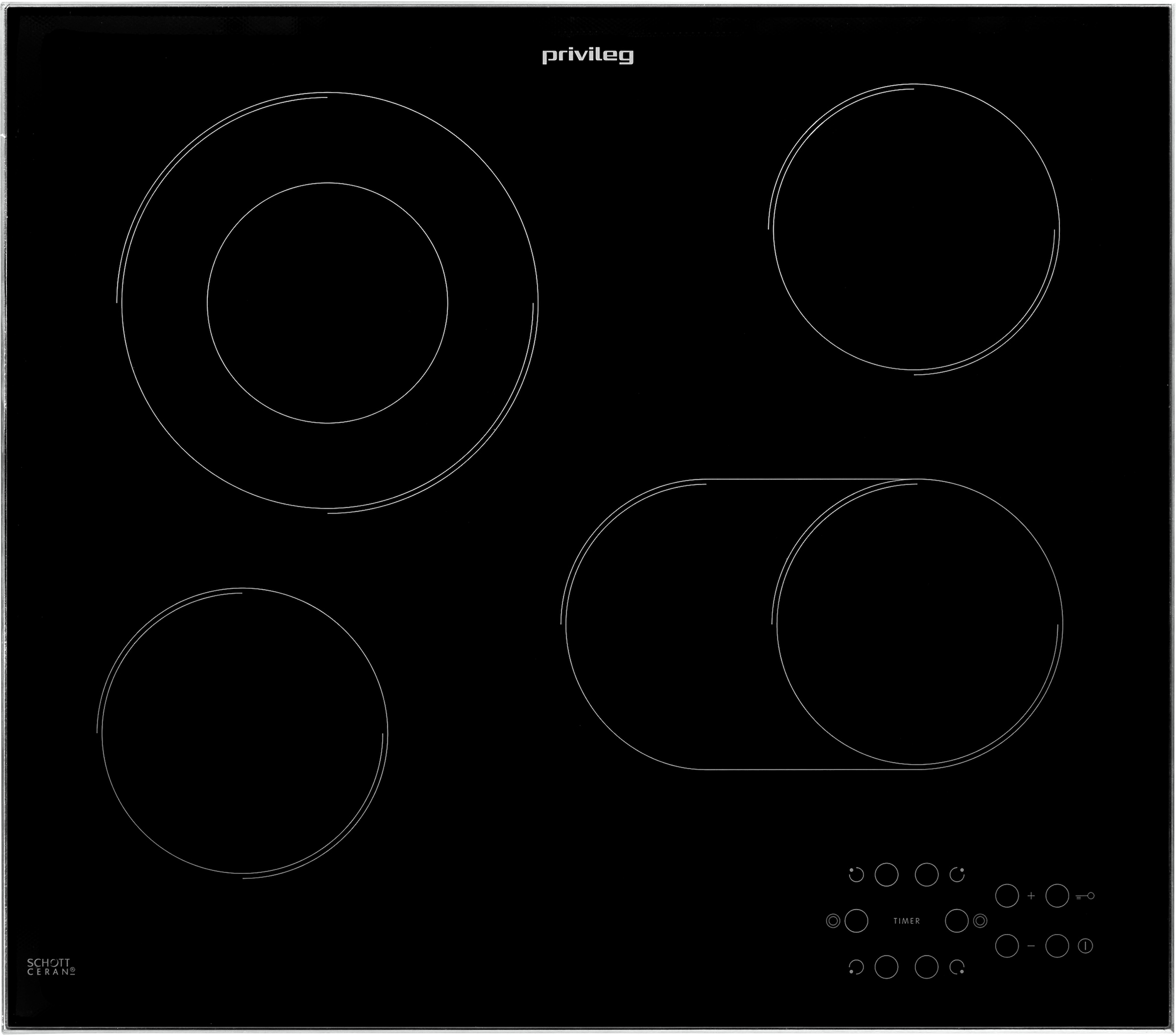 Privileg Backofen-Set »BAKO Turn&Cook 450 BLACK«, PBWR6 OP8V2 BLG, mit  Teilauszug, Pyrolyse-Selbstreinigung | BAUR