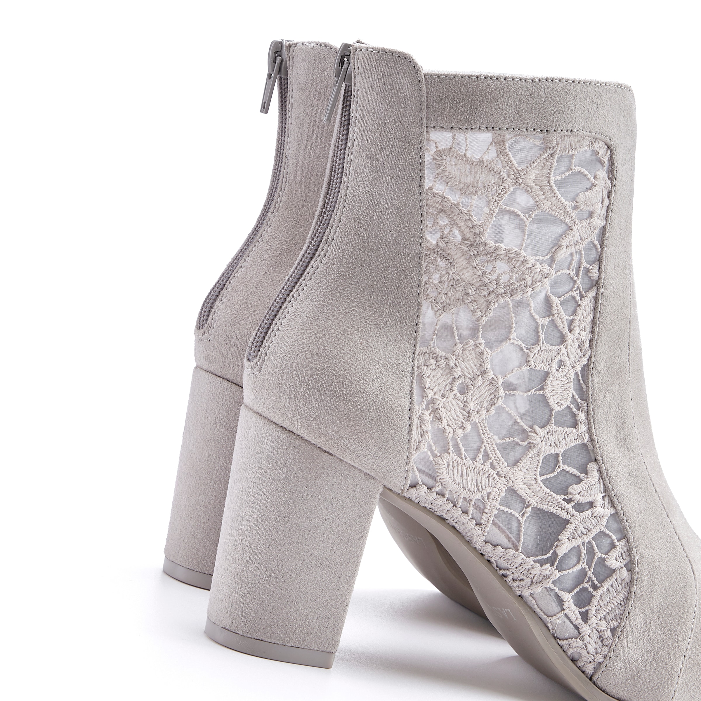 LASCANA High-Heel-Stiefelette »Ankle Boot, Stiefel«, mit modischer Spitze und bequemen Blockabsatz