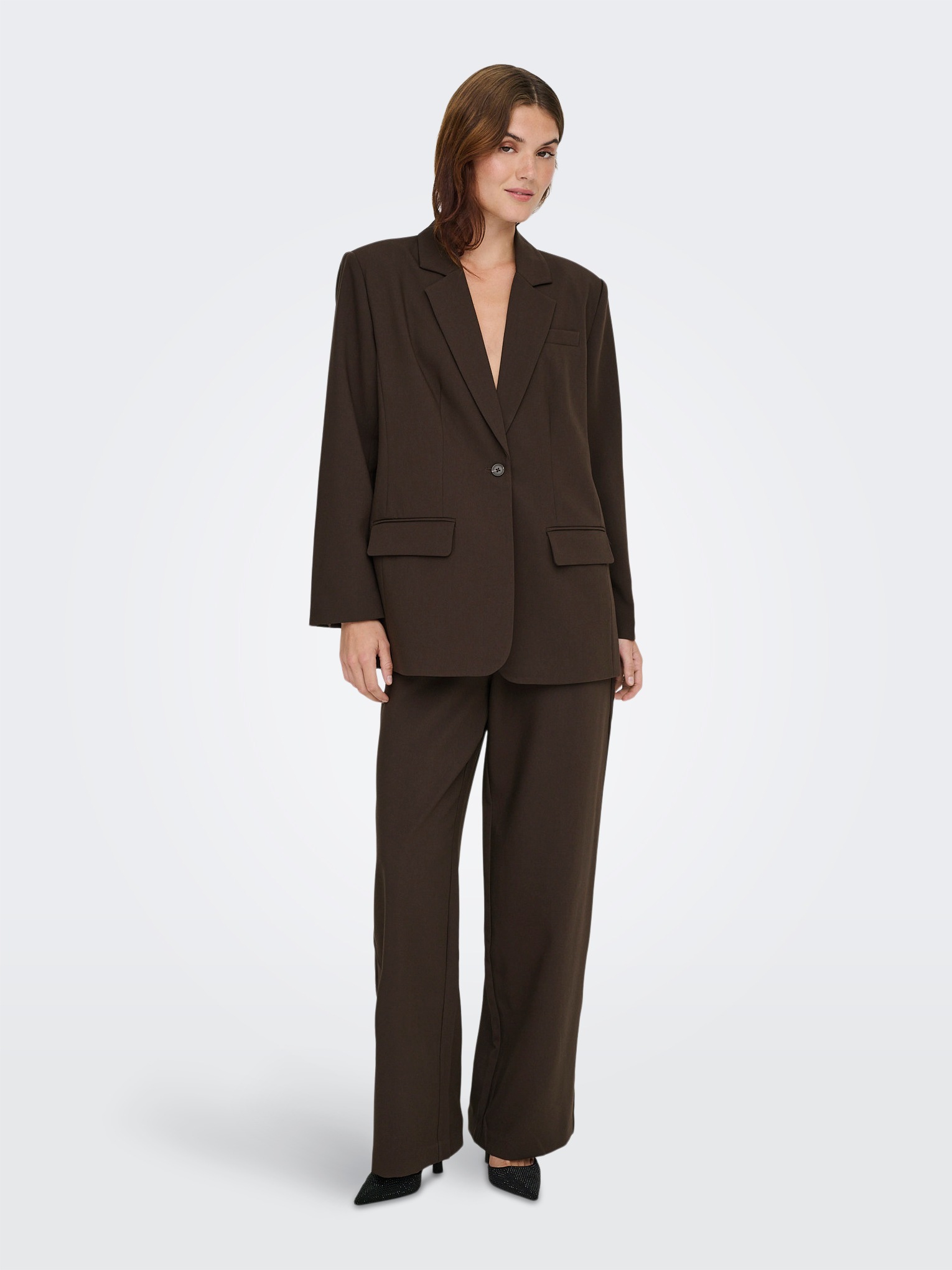 ONLY Anzughose »ONLLINDA-RAVEN HW STR PANTS TLR«  Materialmix