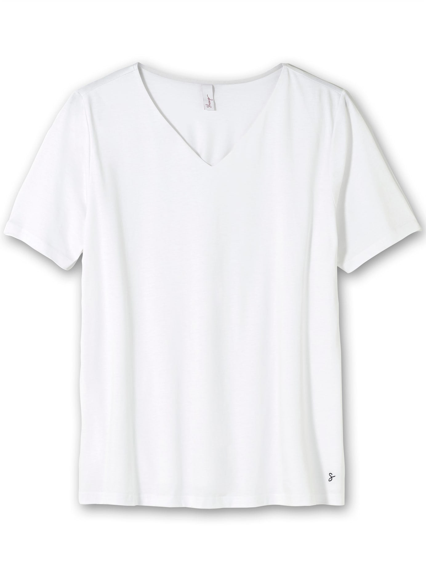 Sheego Kurzarmshirt »T-Shirt«, (1 tlg.)