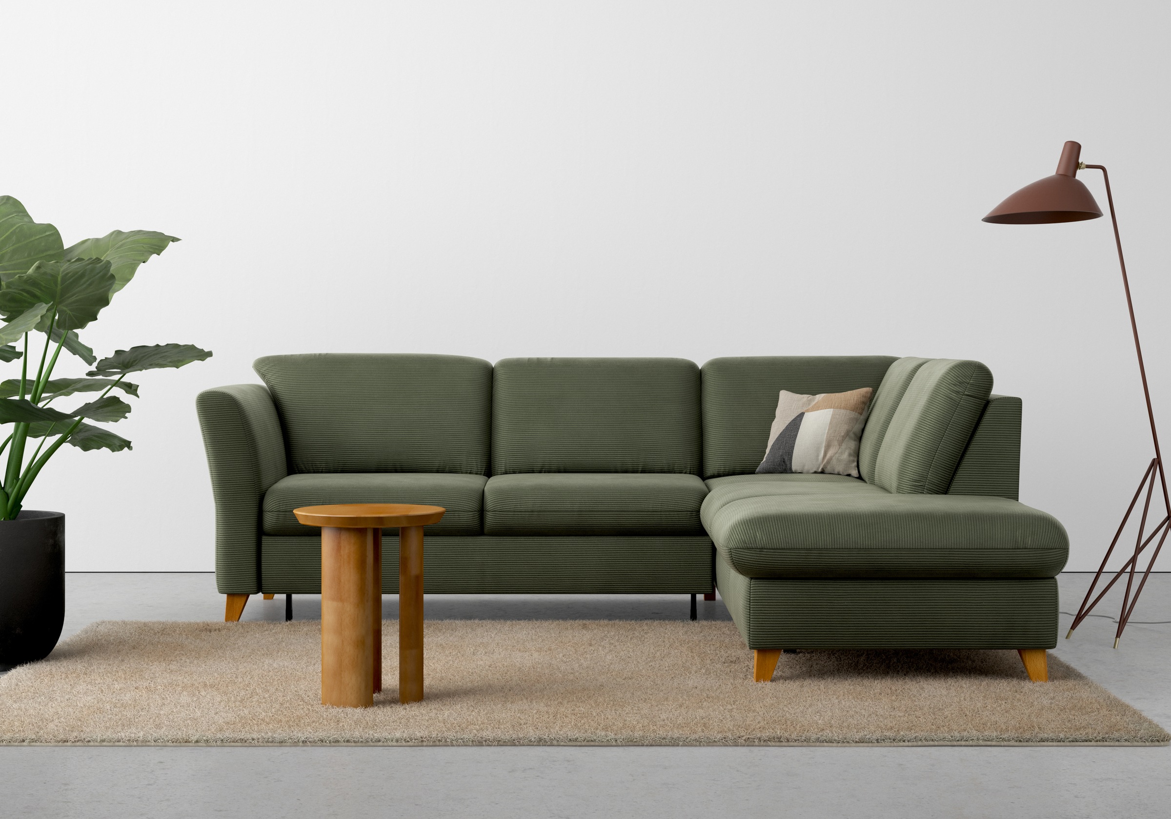 Home affaire Ecksofa »Trelleborg L-Form«, wahlweise mit Bettfunktion und Bettkasten, inkl. Federkern-Polsterung