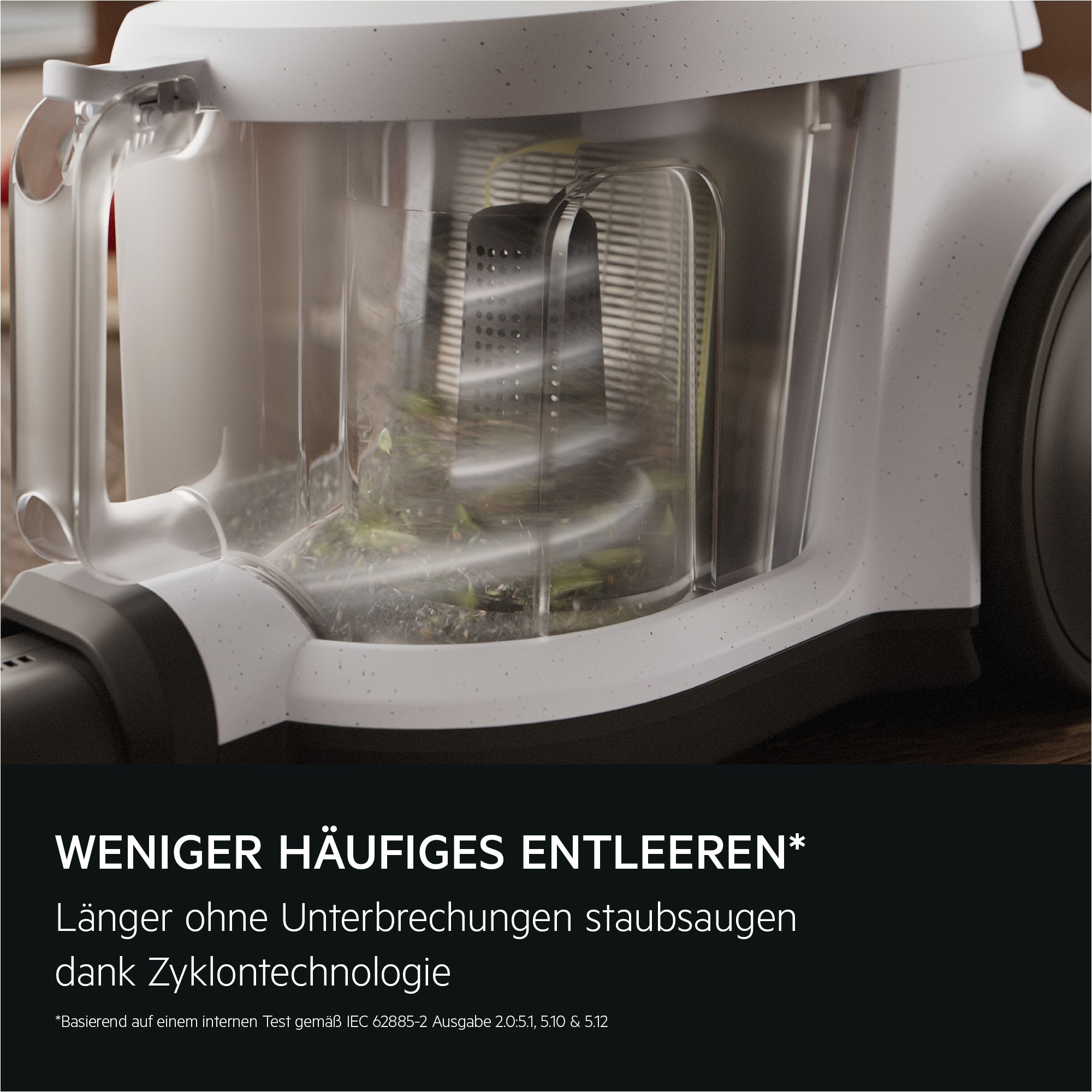 AEG Bodenstaubsauger »AL51C1LDB« 1000 W beutellos Kraftvolle Reinigung mit waschbarem HEPA‑Filter für sauberere Luft