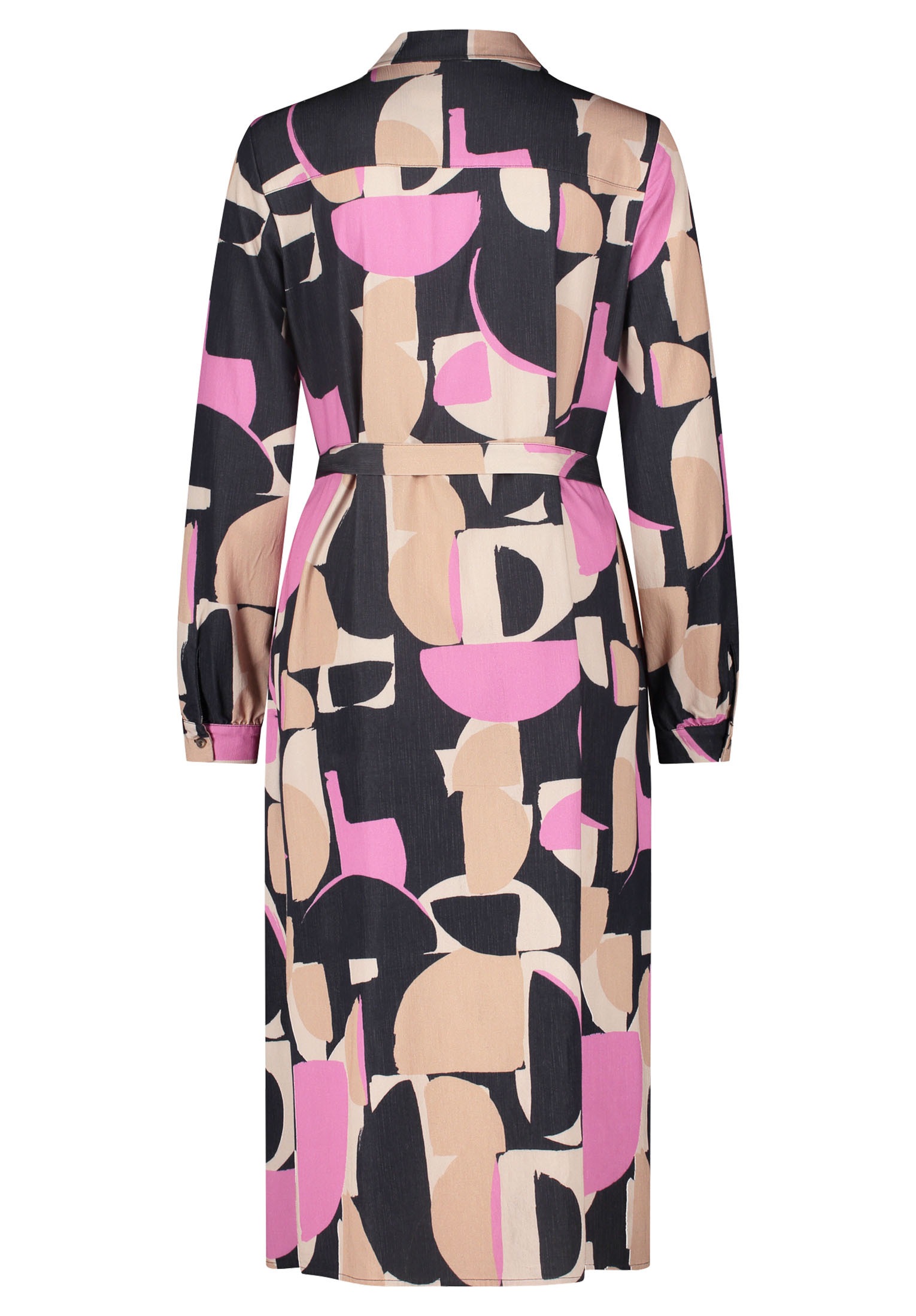 Betty&Co Druckkleid »Betty & Co Casual-Kleid mit Kragen«, Nahtführung