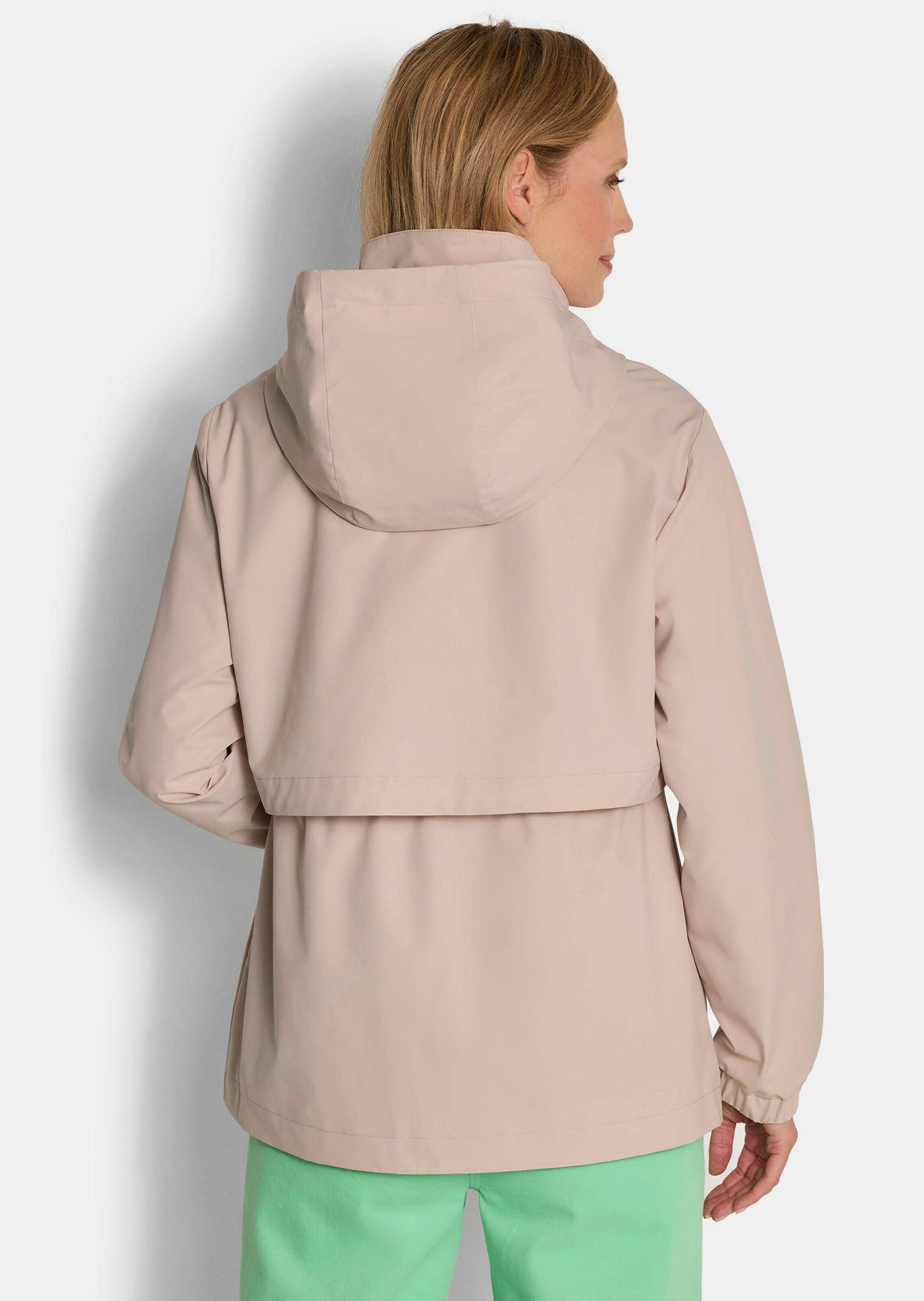 Goldner Damen Jackenblazer mit Kapuze Beige 42 3