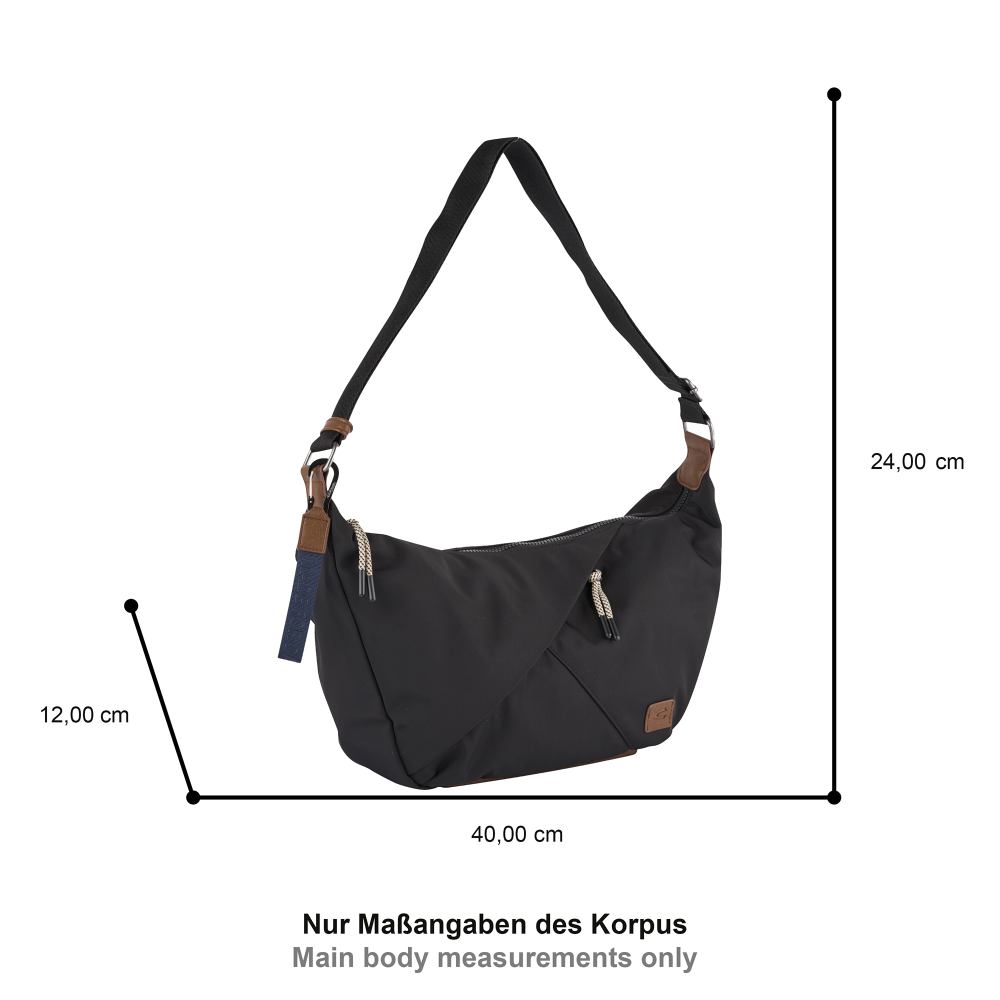 camel active Hobo »Aurum«, aus recyceltem, robusten Nylon leichtgewichtig mit feinen Details