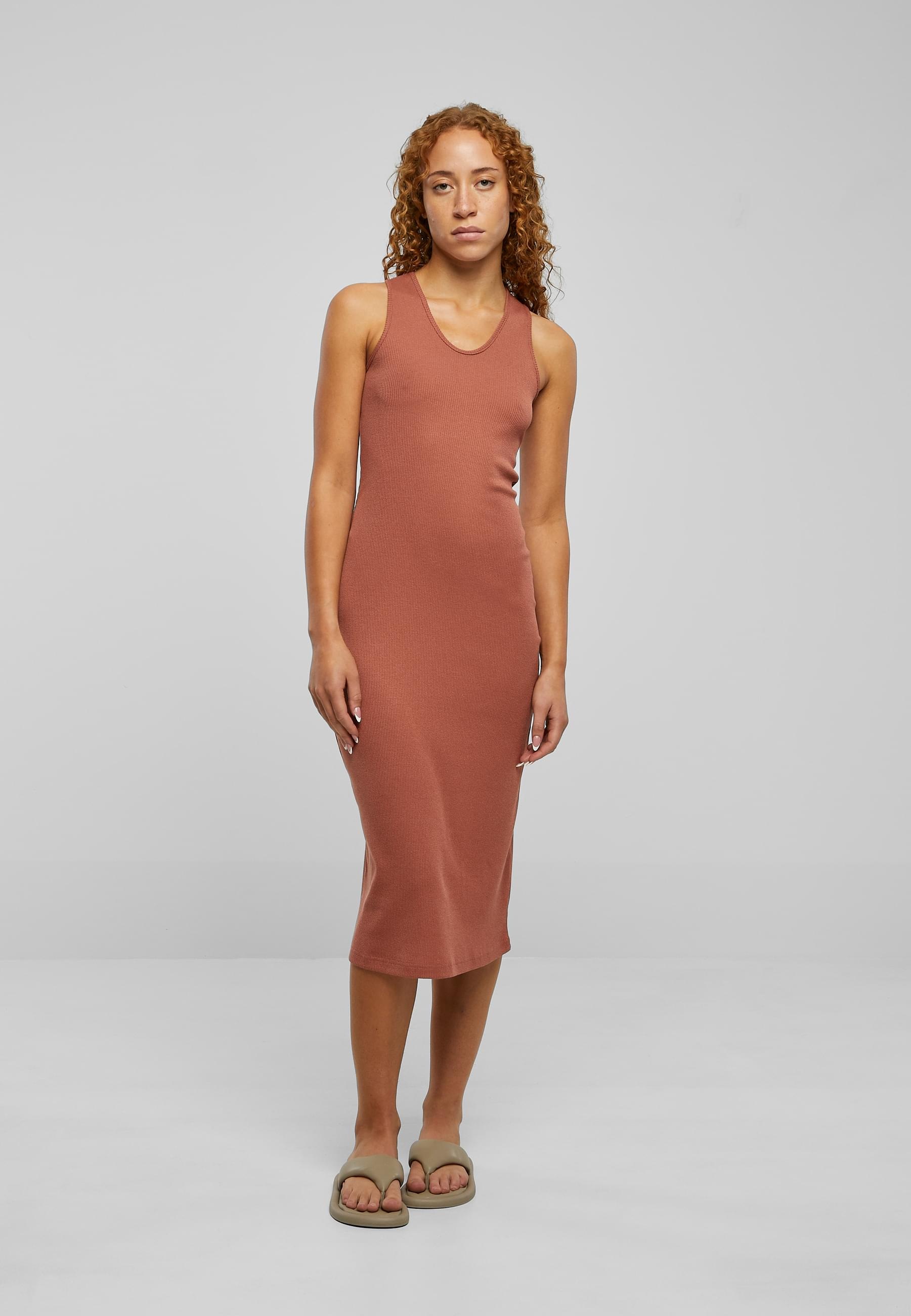 URBAN CLASSICS Shirtkleid »Urban Classics Damen Ladies Midi Sleeveless Rib Dress«, (1 tlg.)