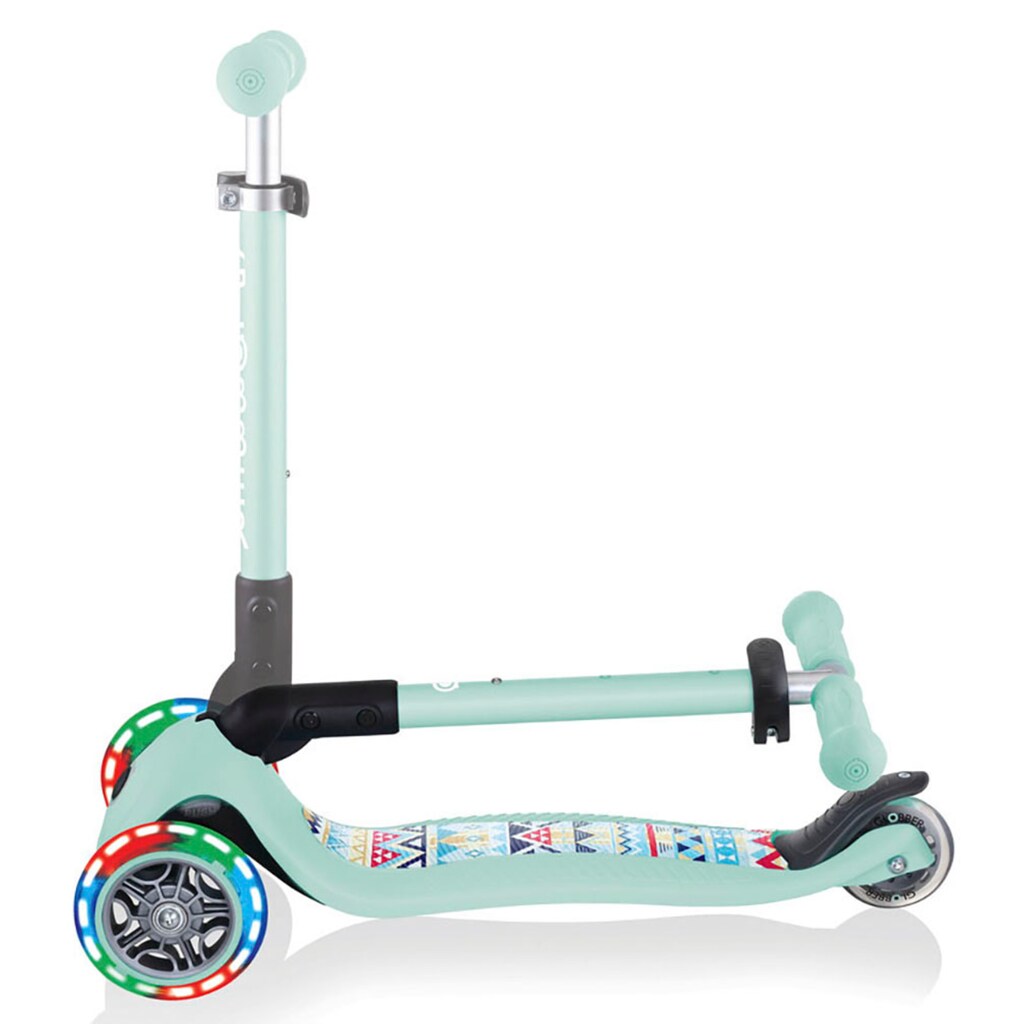 Globber Dreiradscooter »JUNIOR FOLDABLE FANTASY LIGHTS, mit Leuchtrollen«