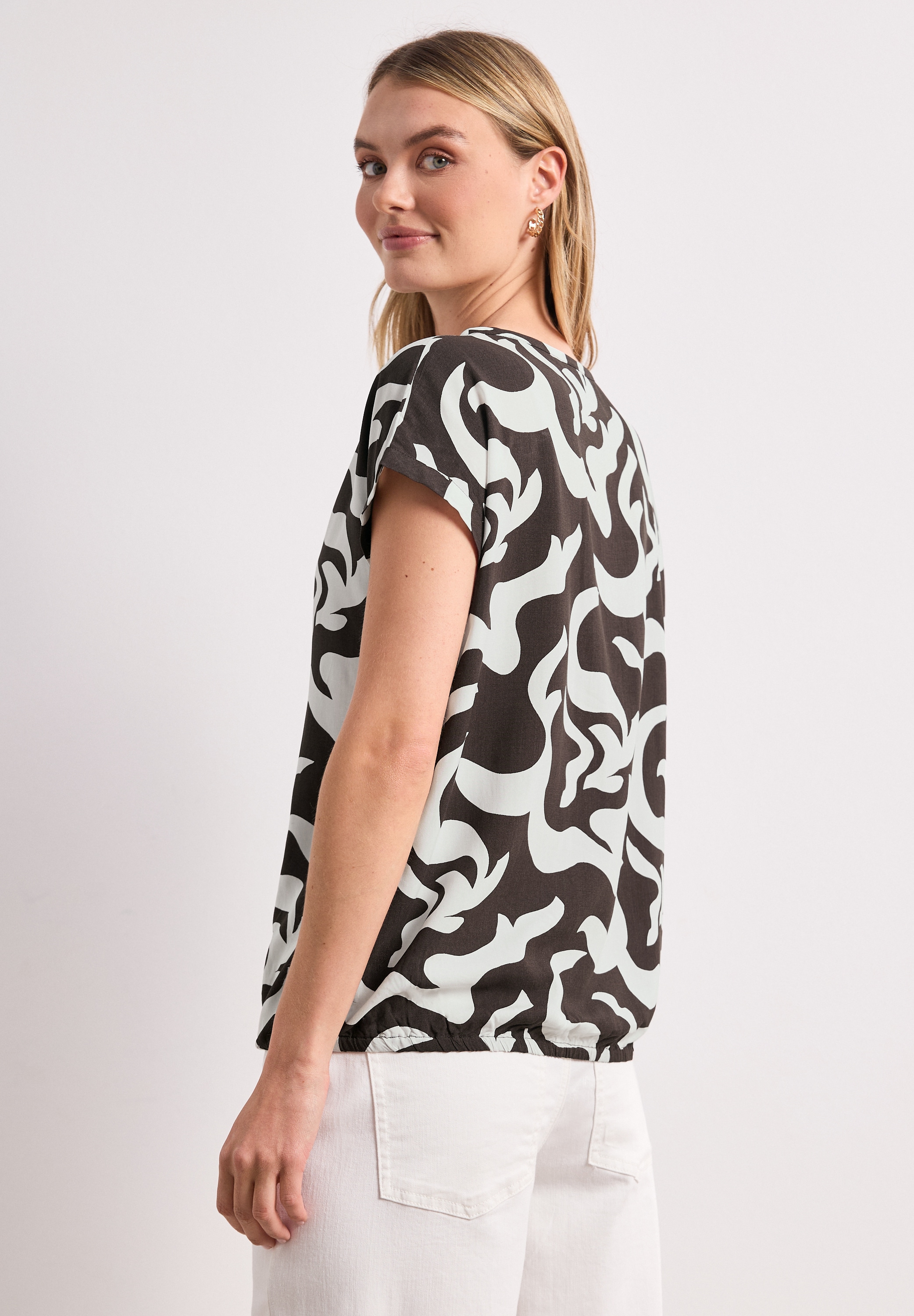 STREET ONE Hemdbluse mit allover Print