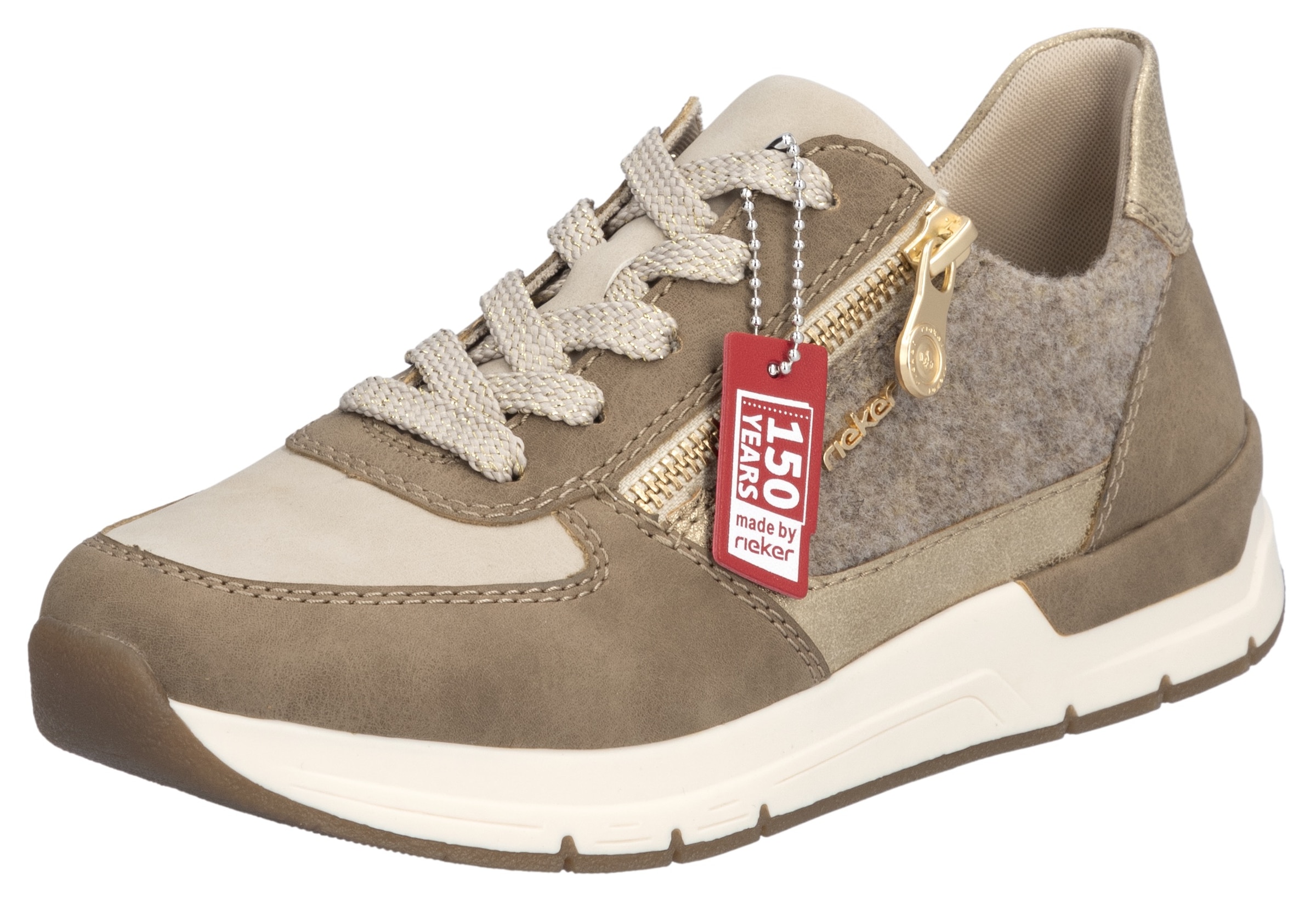 Rieker Sneaker, Freizeitschuh, Schnürschuh, Halbschuh mit modischen Akzente günstig online kaufen