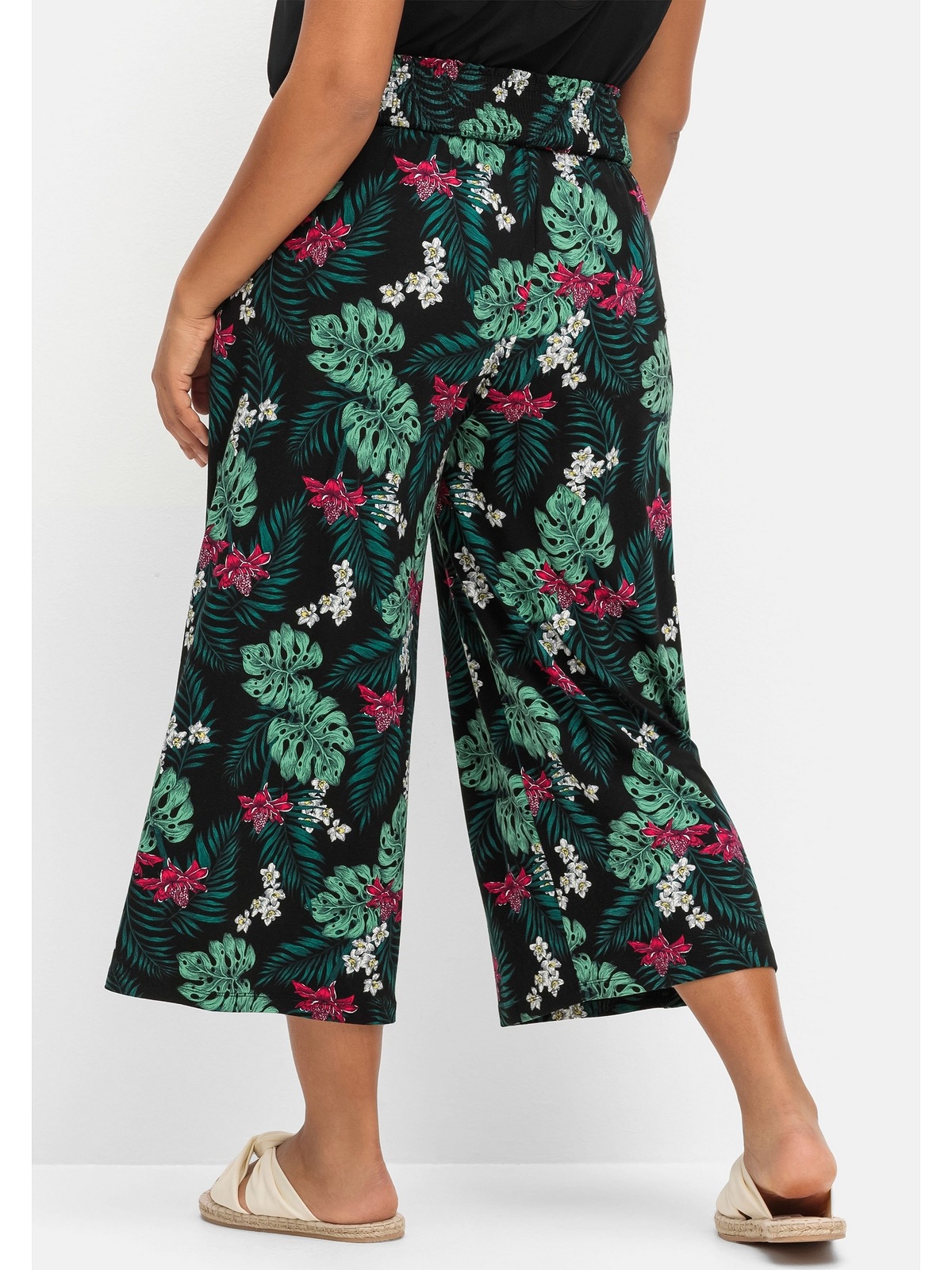 Sheego Culotte "Große Größen", mit tropischem Print günstig online kaufen