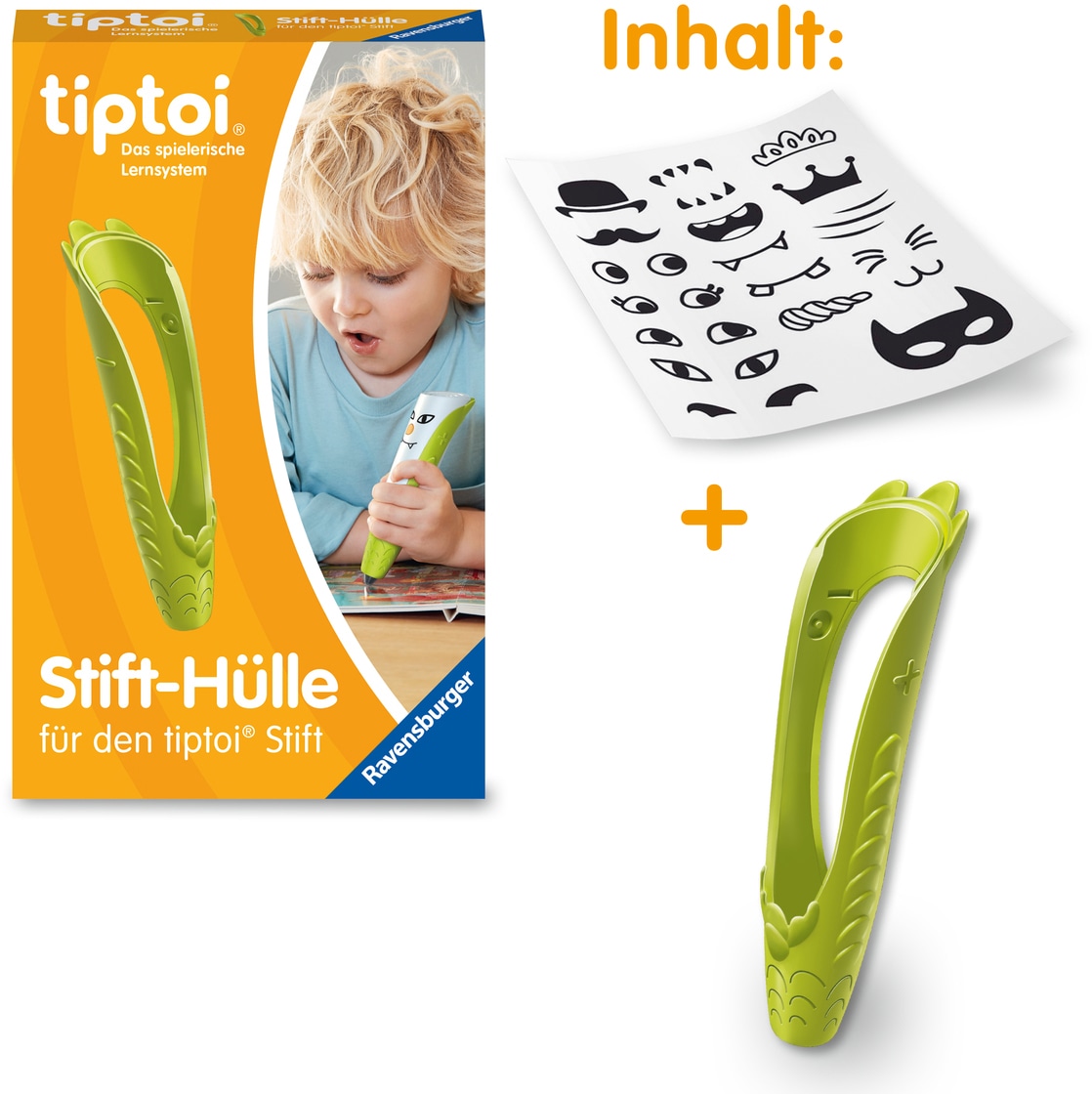 Ravensburger Spiel »tiptoi® Stift-Hülle zum Wechseln in Grün«, Made in Europe