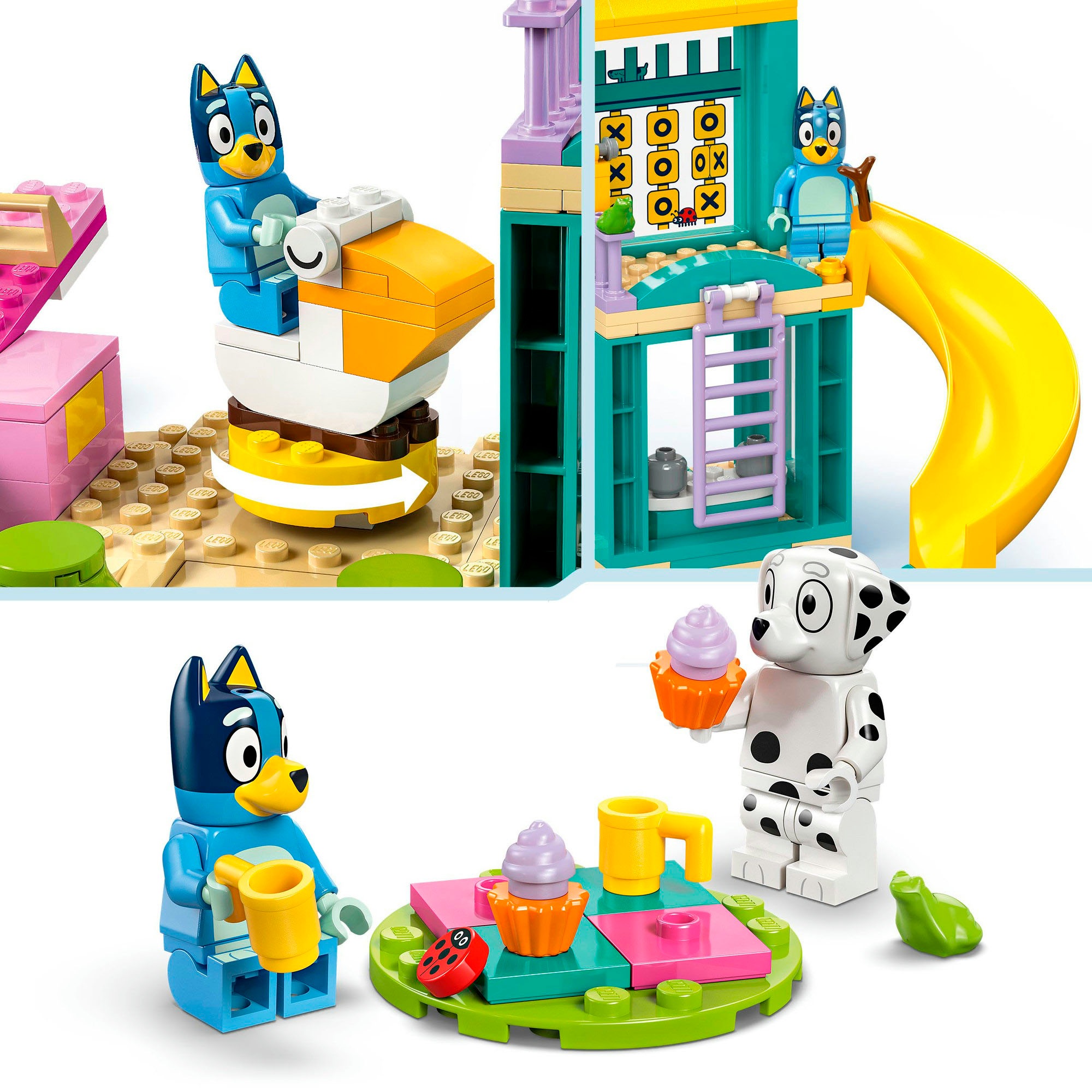 LEGO® Konstruktionsspielsteine »Bluey und Chloe auf dem Spielplatz (11201), LEGO Bluey«, (104 St.), Made in Europe