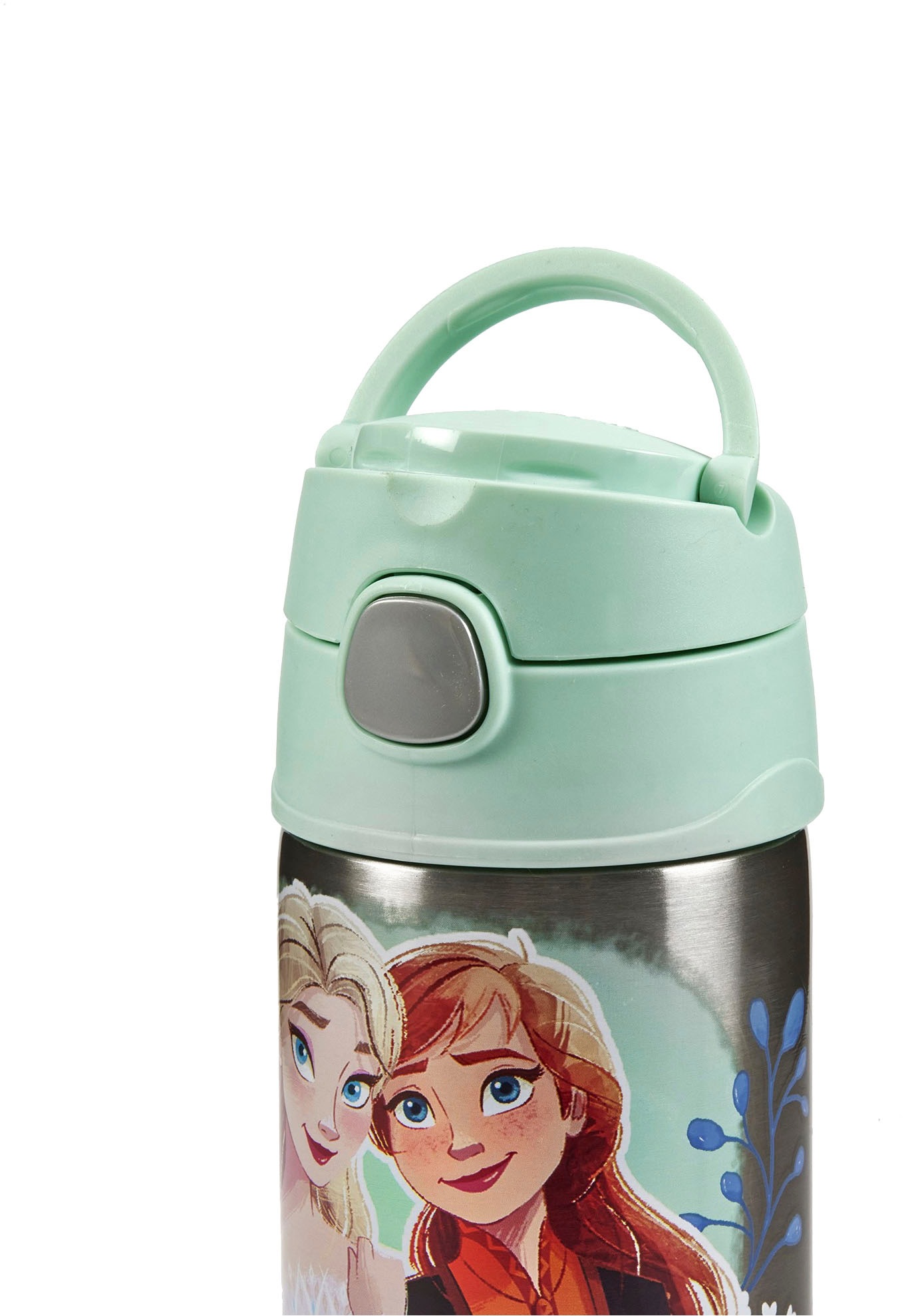 THERMOS Isolierflasche »FUNTAINER STRAW BOTTLE, doppelwandiger Edelstahl, spülmaschinenfest« 0,35l, mit Silikonstrohalm, absolut dicht