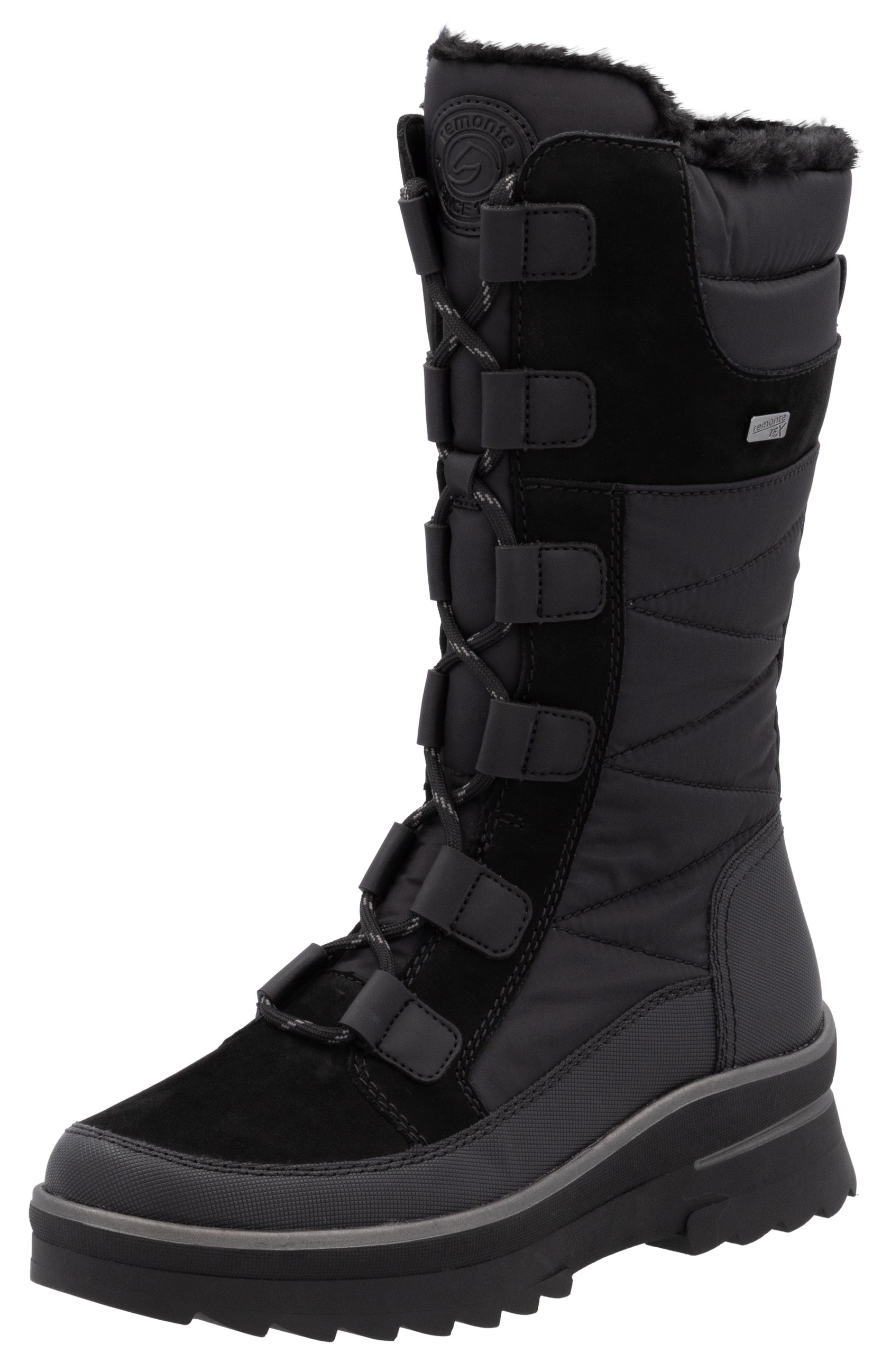 Remonte Winterstiefel, Keilabsatz, Schnürstiefel, Outdoorstiefel mit Innenreißverschluss