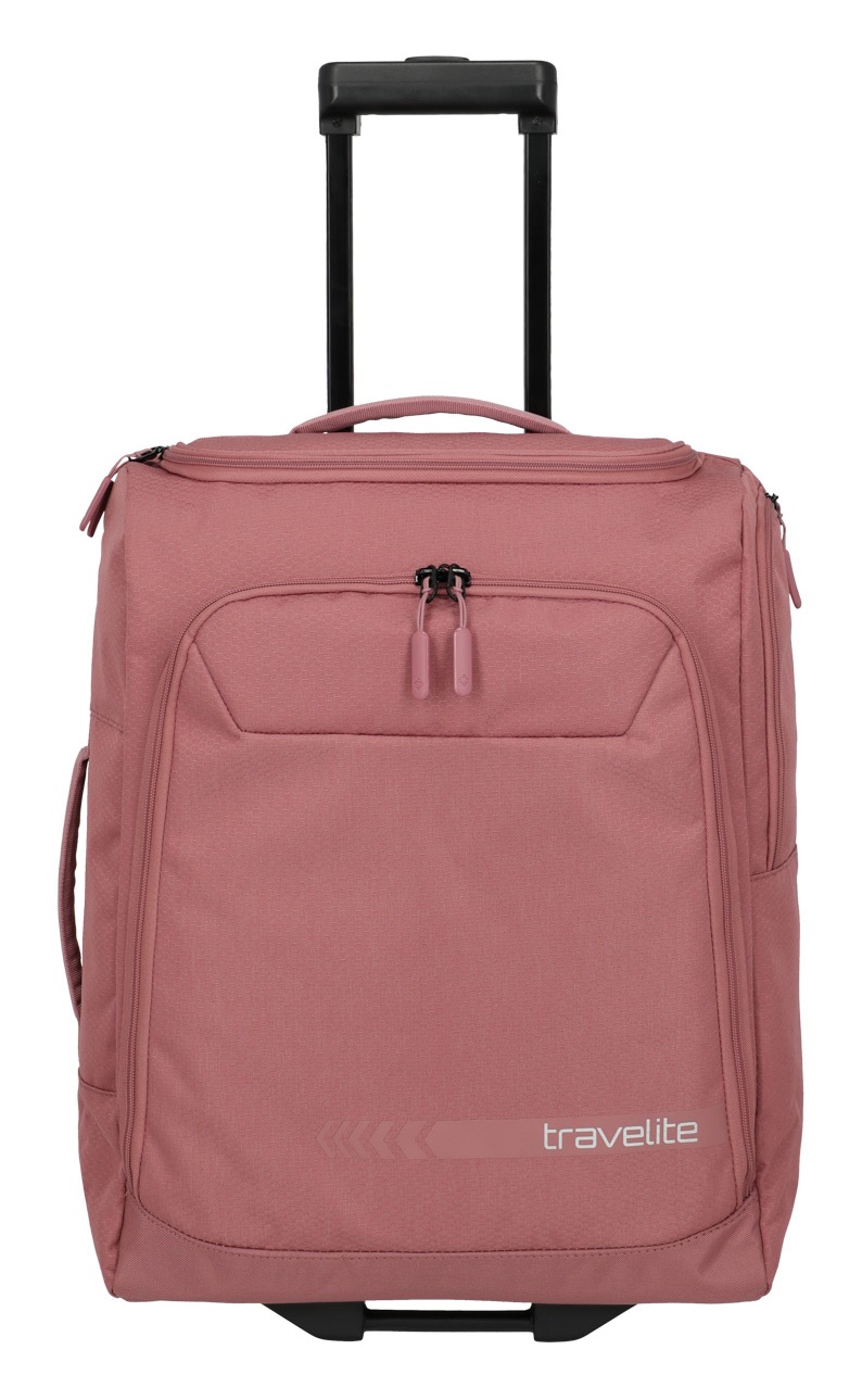 TRAVELITE Weichgepäck-Trolley "KICK OFF, verschiedene Größen und Farben", rosa, Polyester, unifarben, Koffer, Reisetasche Reisegepäck Reisekoffer