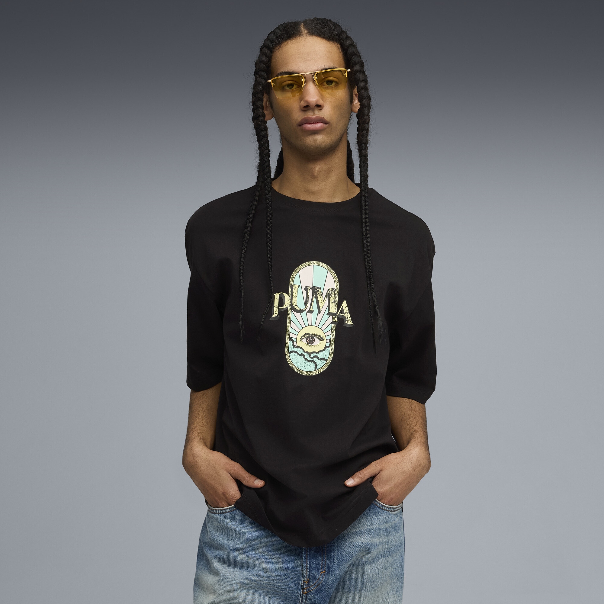 PUMA T-Shirt »Graphic PUMA Fest Boxy T-Shirt Herren«