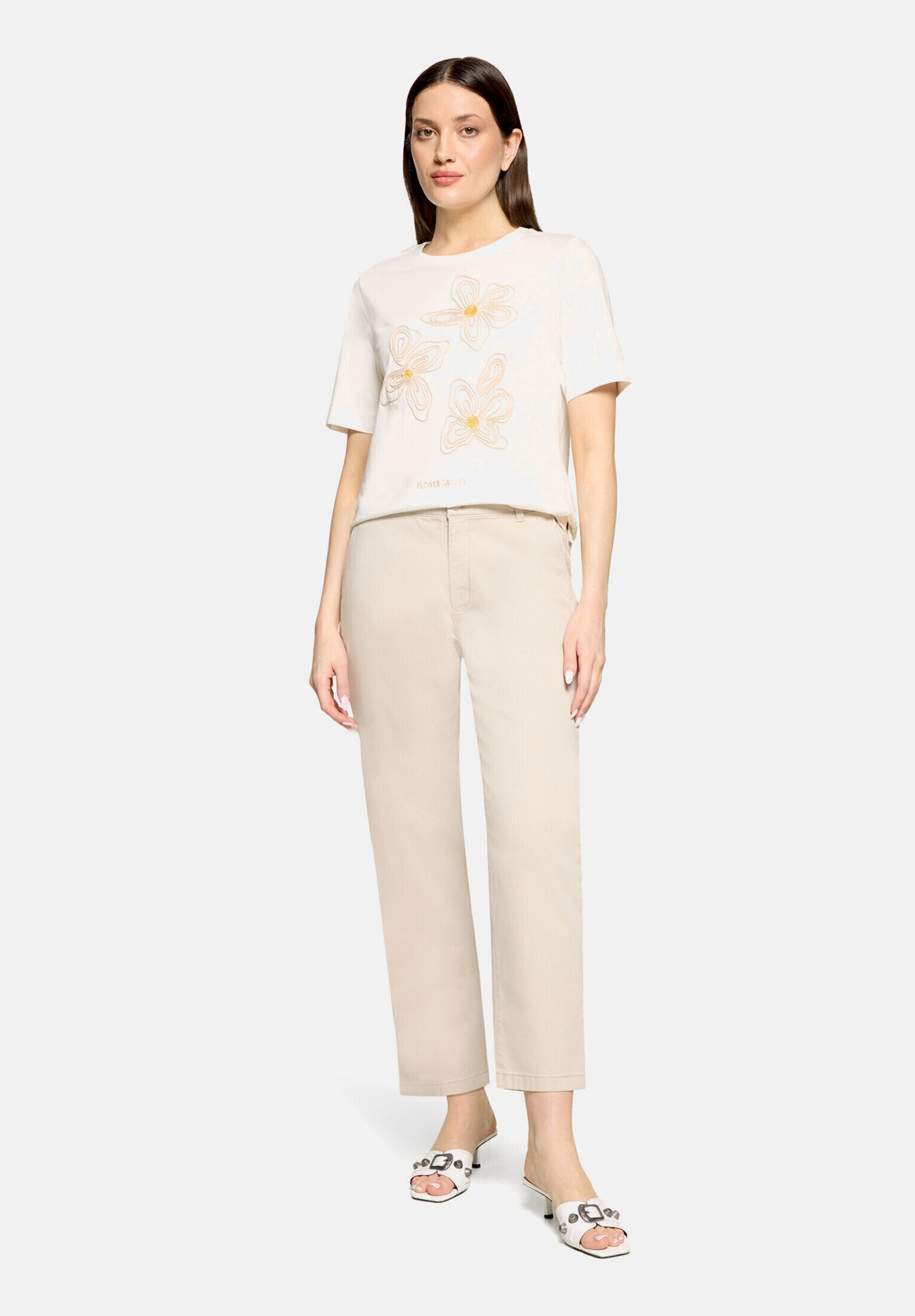 Cartoon Kurzarmshirt "Damen mit Rundhalsausschnitt" 1