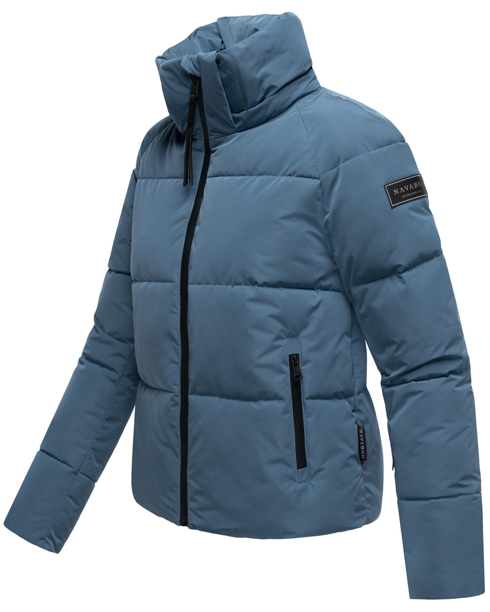 Navahoo Steppjacke »Frostherz XIV«, mit Kapuze, Kurze gesteppte Damen Winterjacke mit abnehmbarer Kapuze