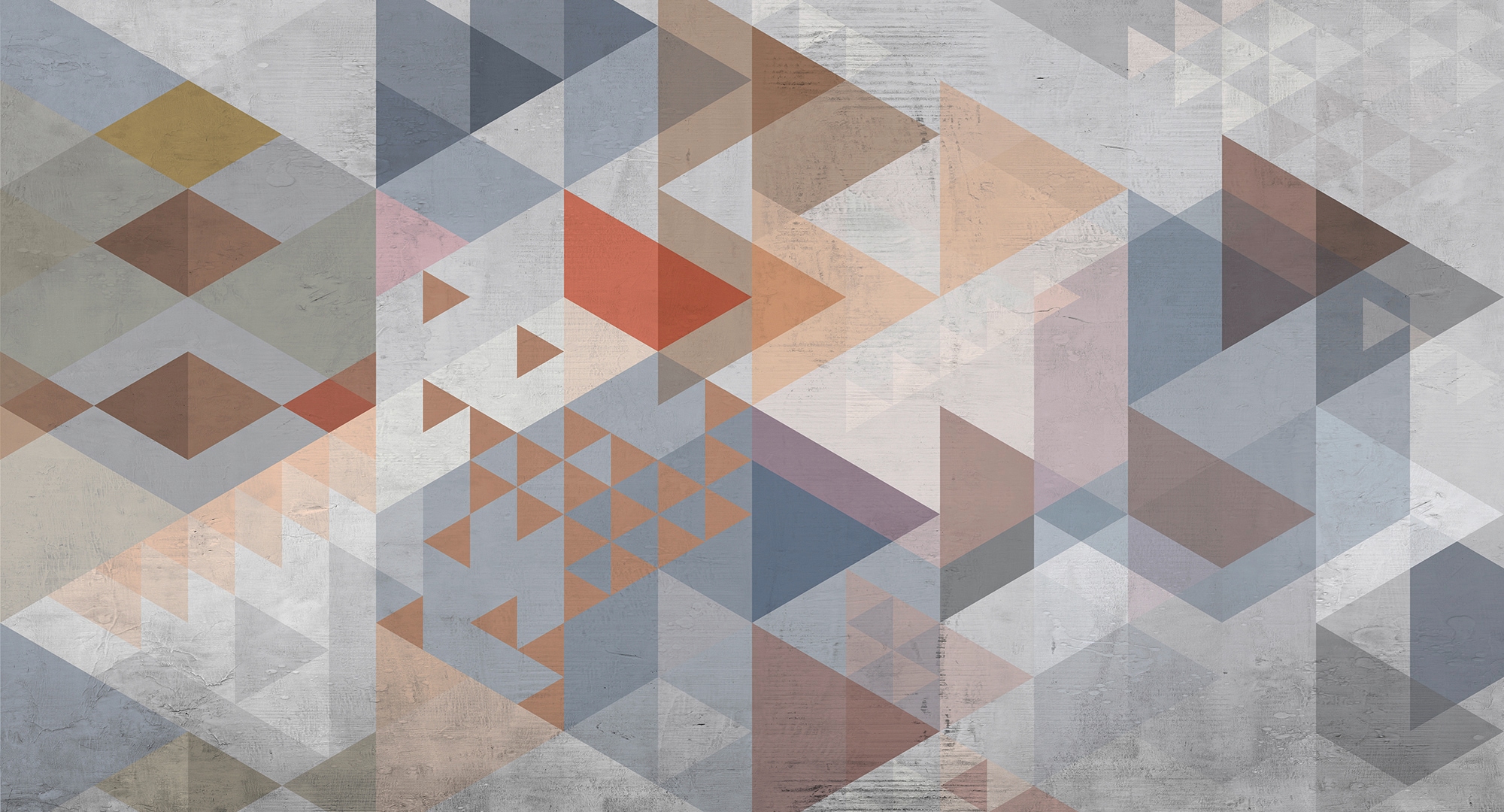 Architects Paper 1100000002199 "Atelier 47 Vintage Triangle 1" 3D-Optik glatt Vlies, Wand, Schräge, Decke