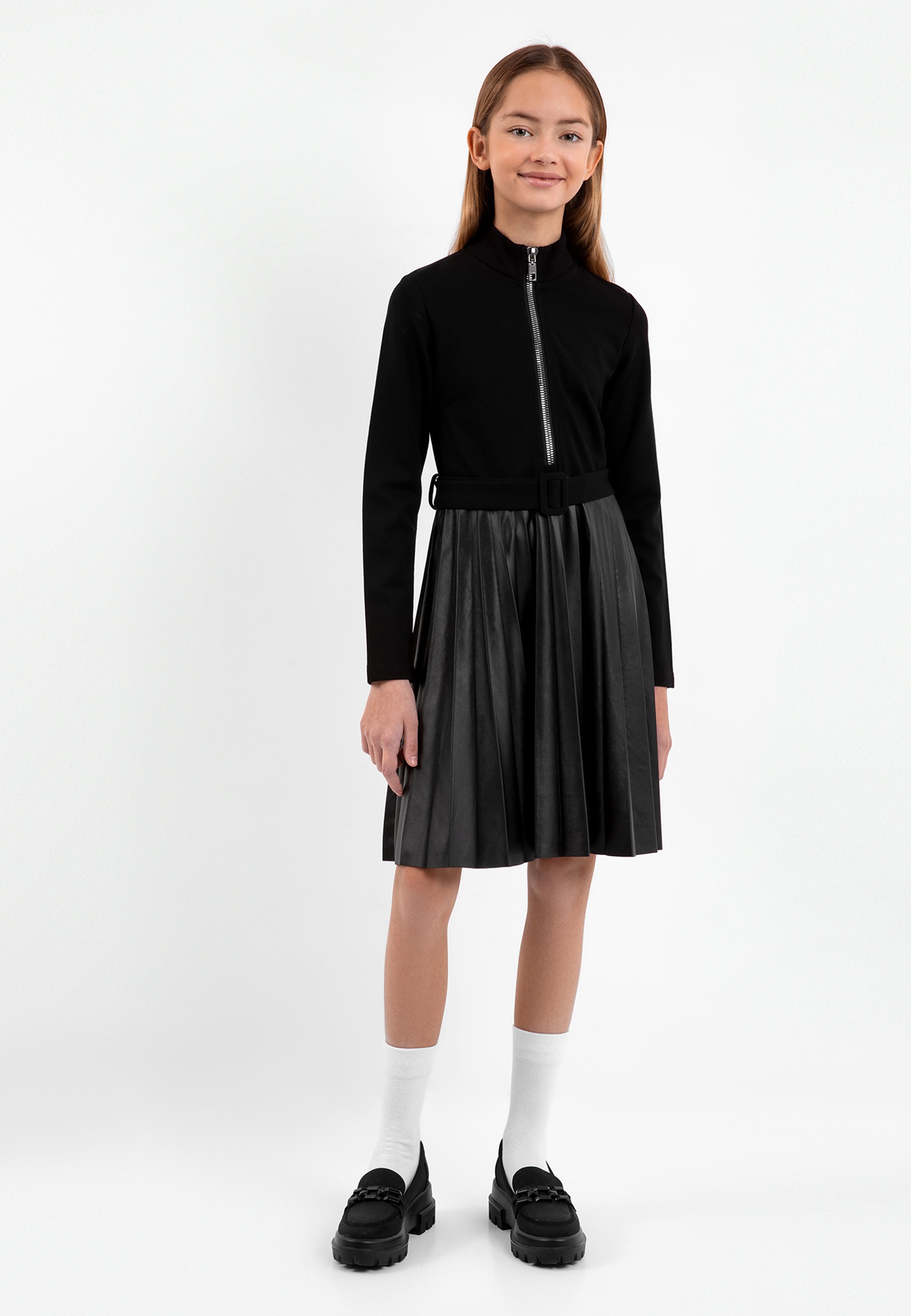 Gulliver Jerseykleid, mit modischem Faltenrockteil für kaufen | BAUR
