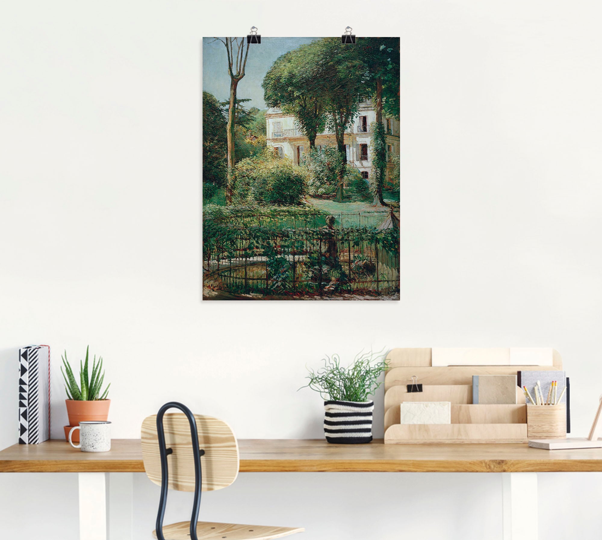 Artland Wandbild »Villa in Paris«, Gartenbilder, (1 St.), als Leinwandbild, Poster in verschied. Größen