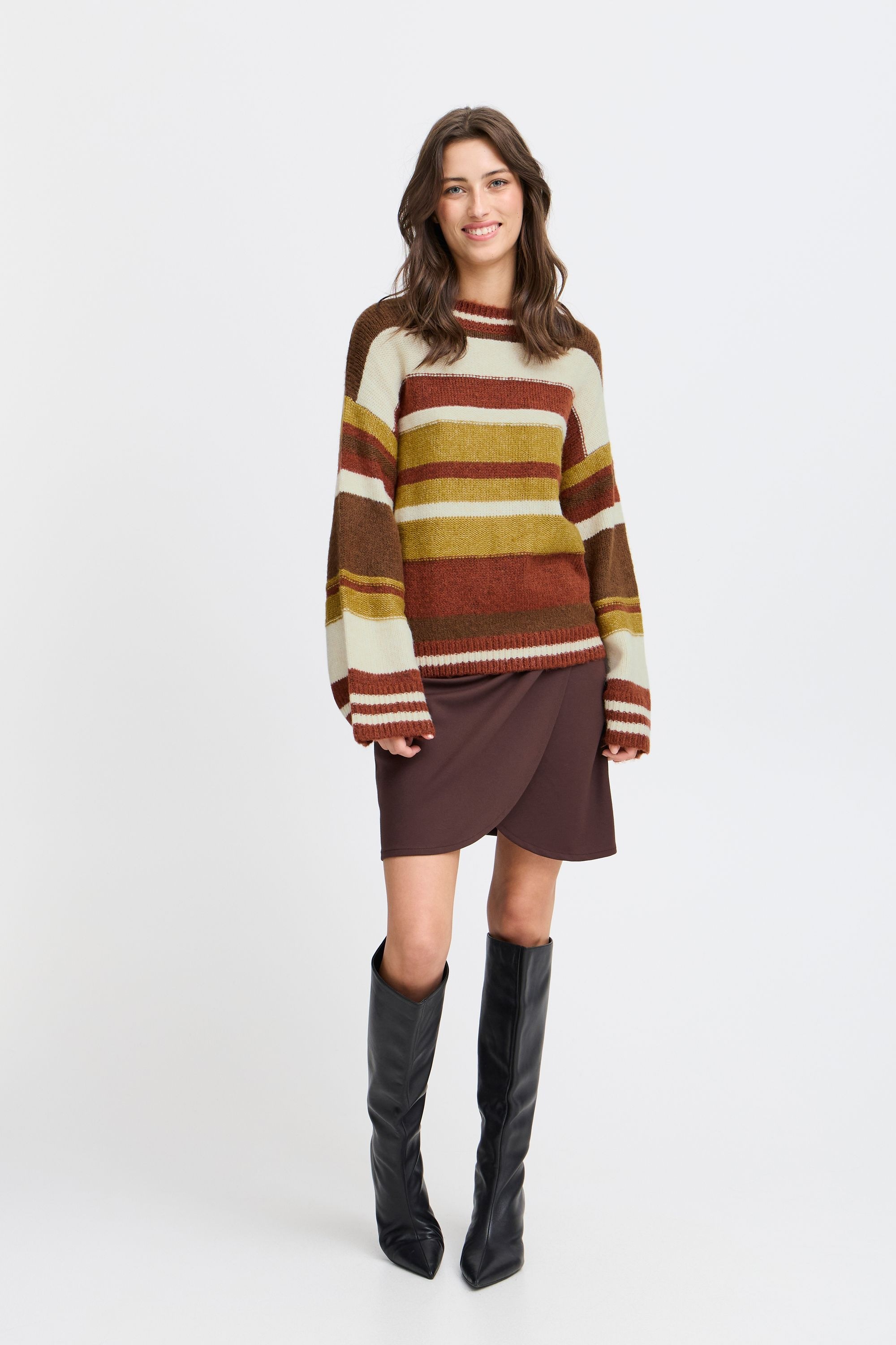 b.young Strickpullover »Strickpullover BYOKSANA STRIPED JUMPER -«