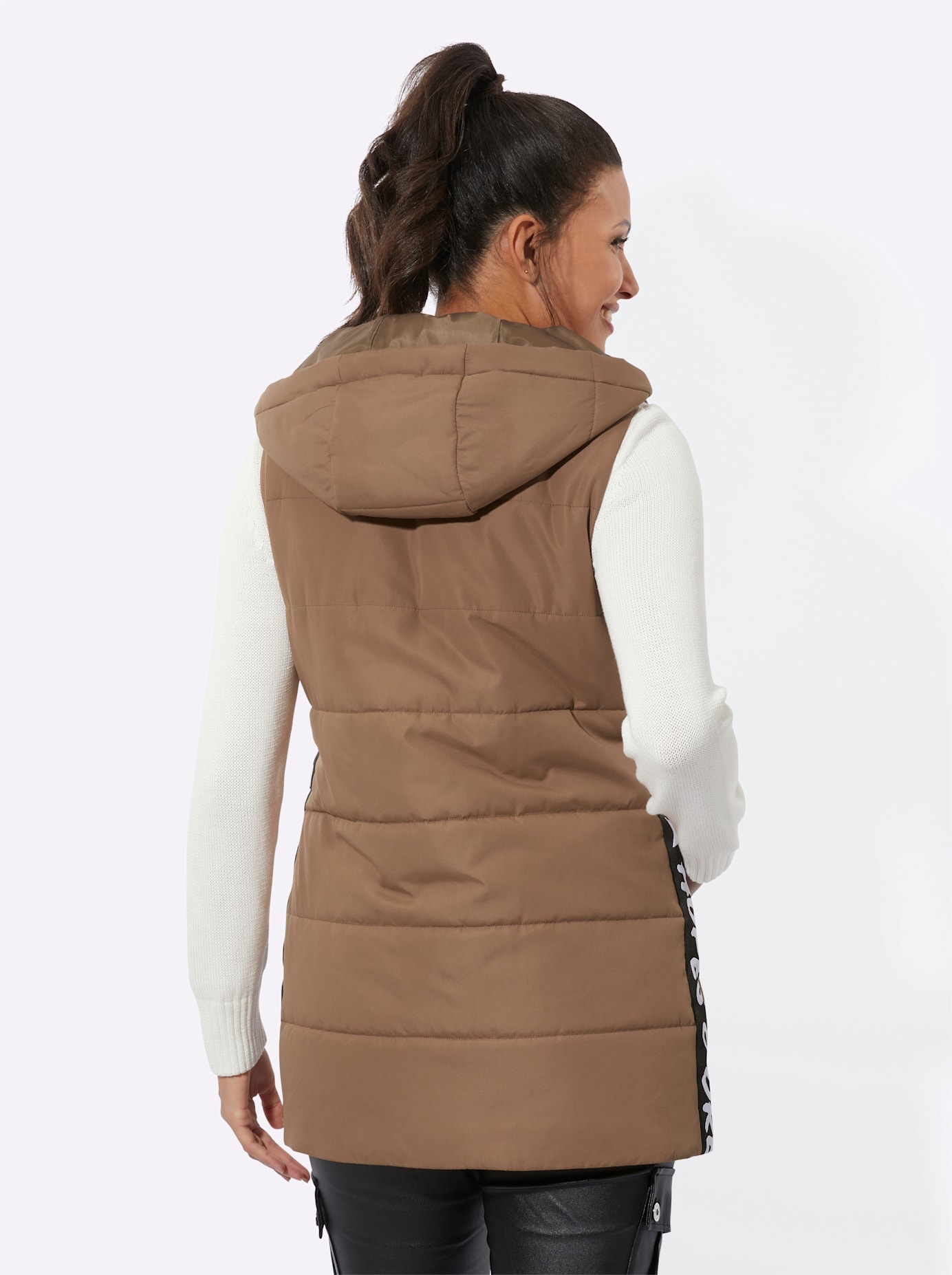 Steppweste CLASSIC BASICS, Damen, Gr. 48, braun, 100% Polyester, Wattierung:100% Polyester, unifarben, Westen Steppweste 2