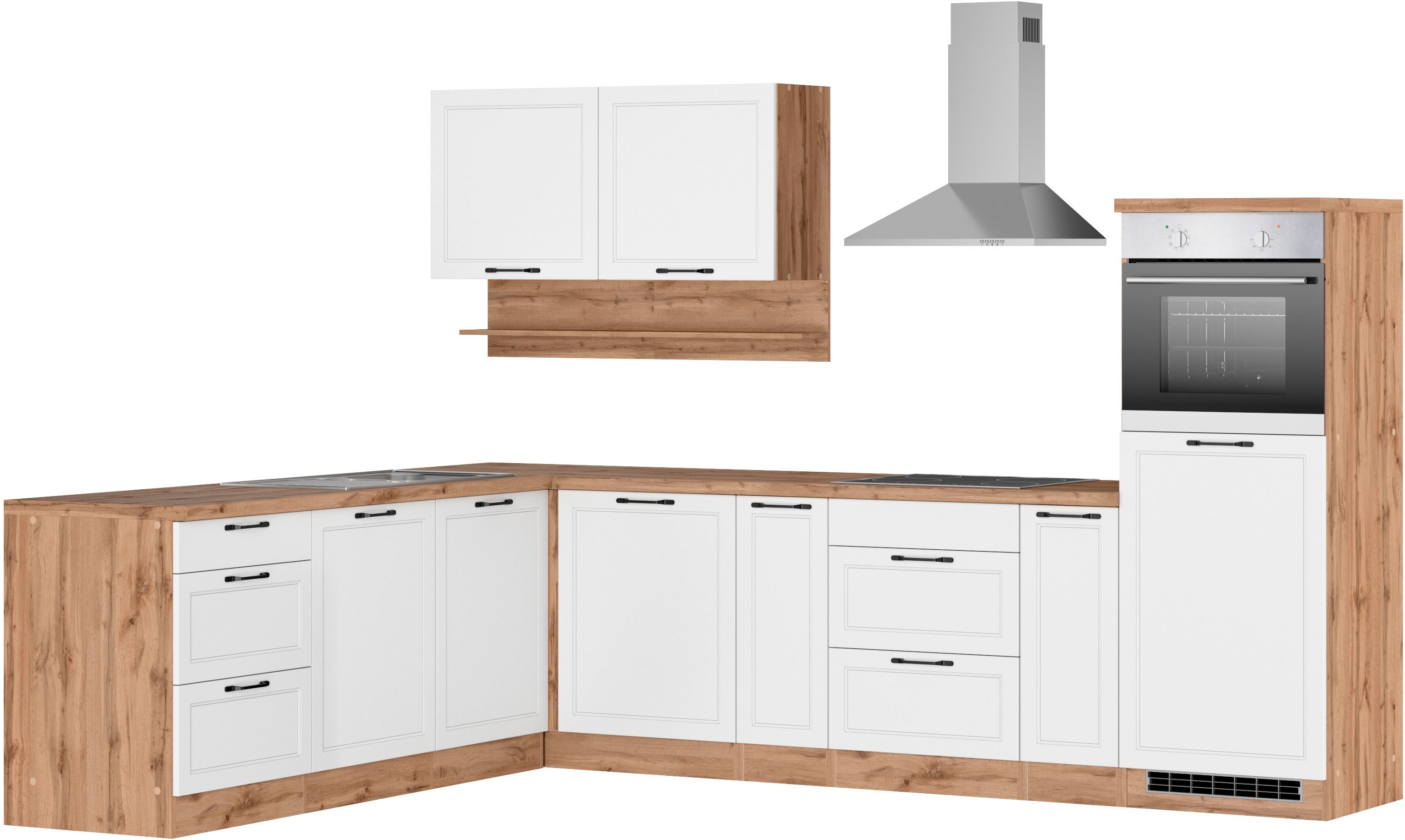 KOCHSTATION "KS-Lana" Stellbreite 240/300 cm, wahlweise mit E-Geräten